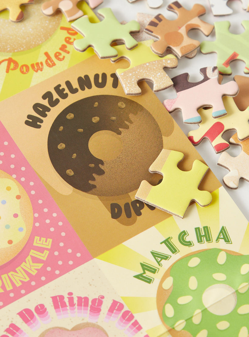 Yellow Cab 1000-Piece Donuts Guide Jigsaw Puzzle-toys-blocksandpuzzles-image-3