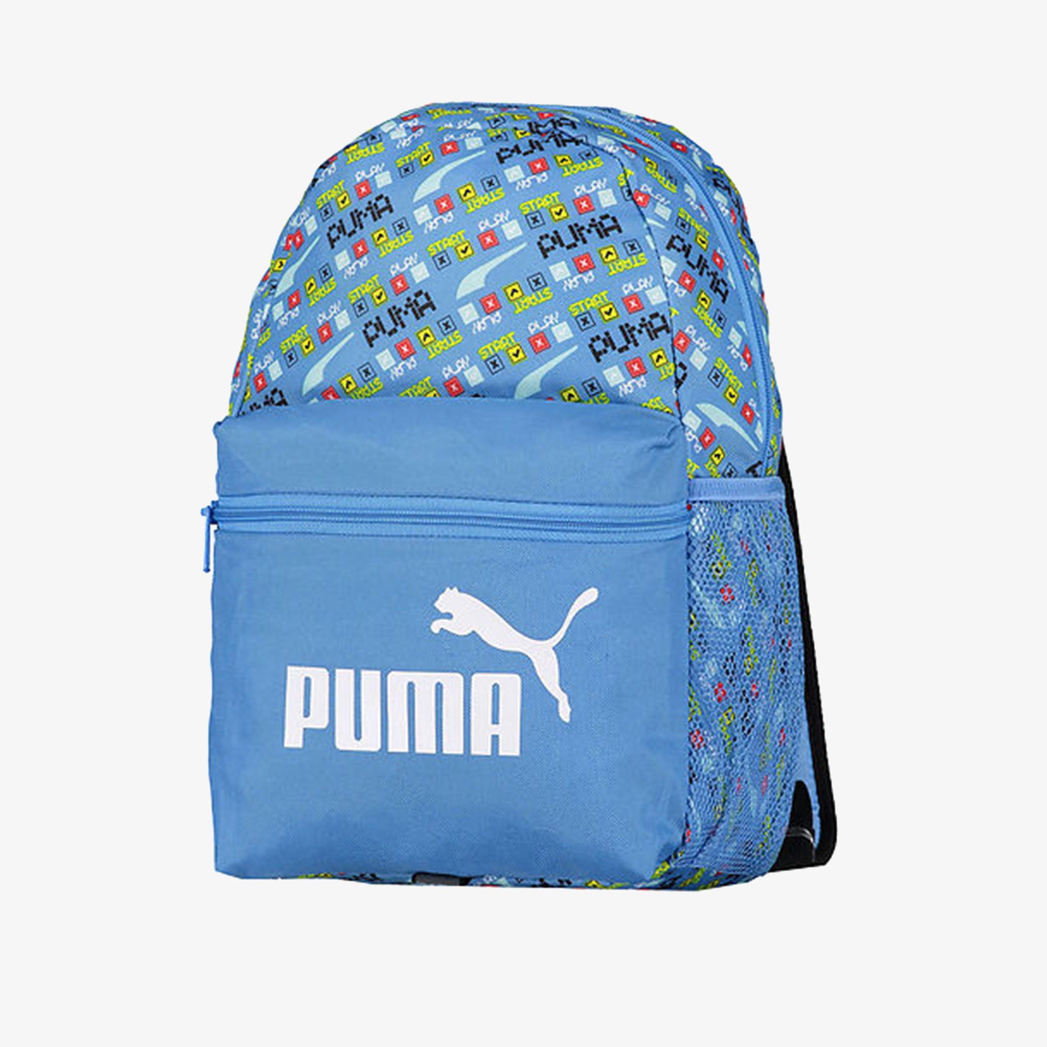Puma Logo Print Backpack with Adjustable Straps and Zip Closure-women-bagsandwallets-backpacks-image-1