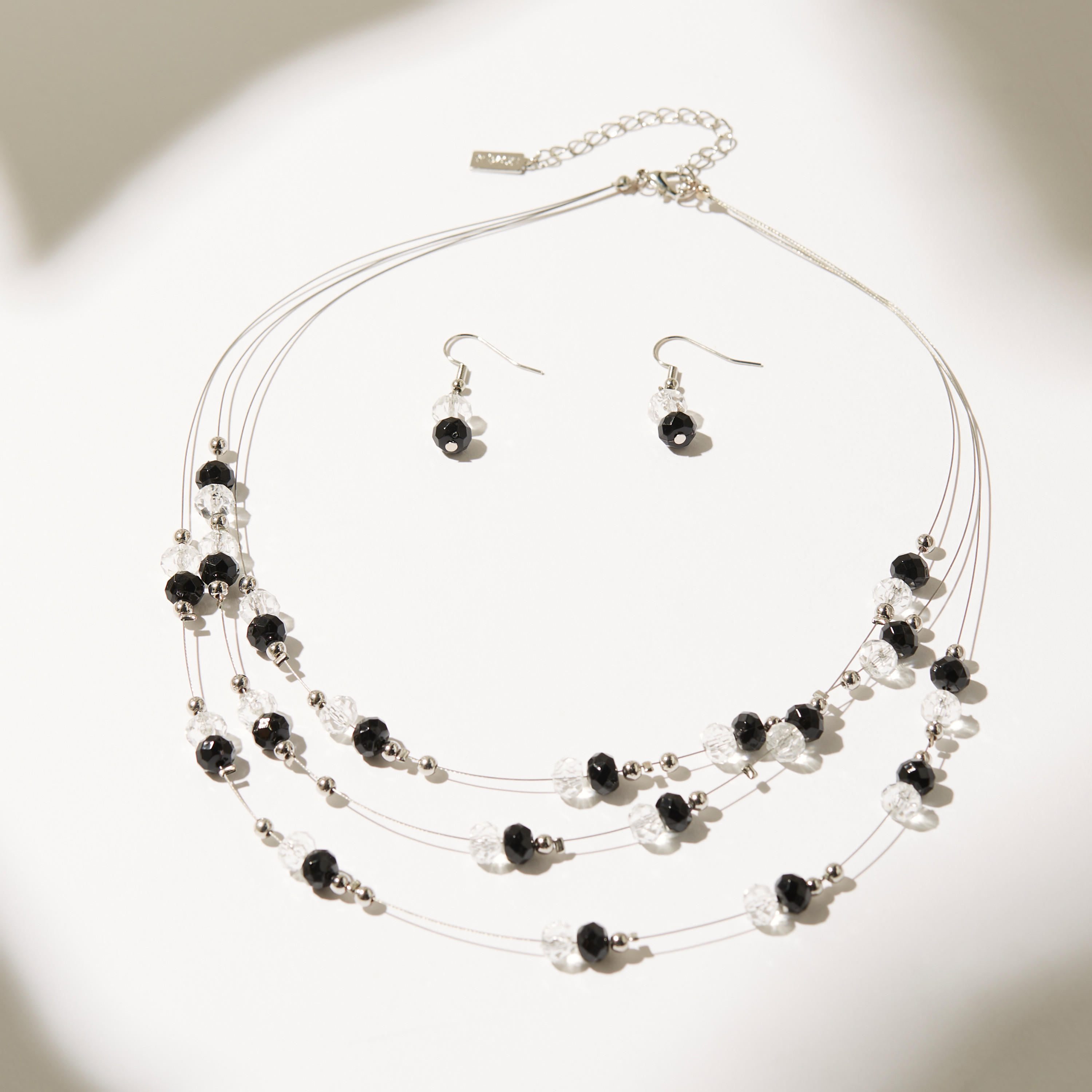 Embellished Pendant Necklace and Earrings Set-women-watchesandjewellery-jewellery-jewellerysets-image-2