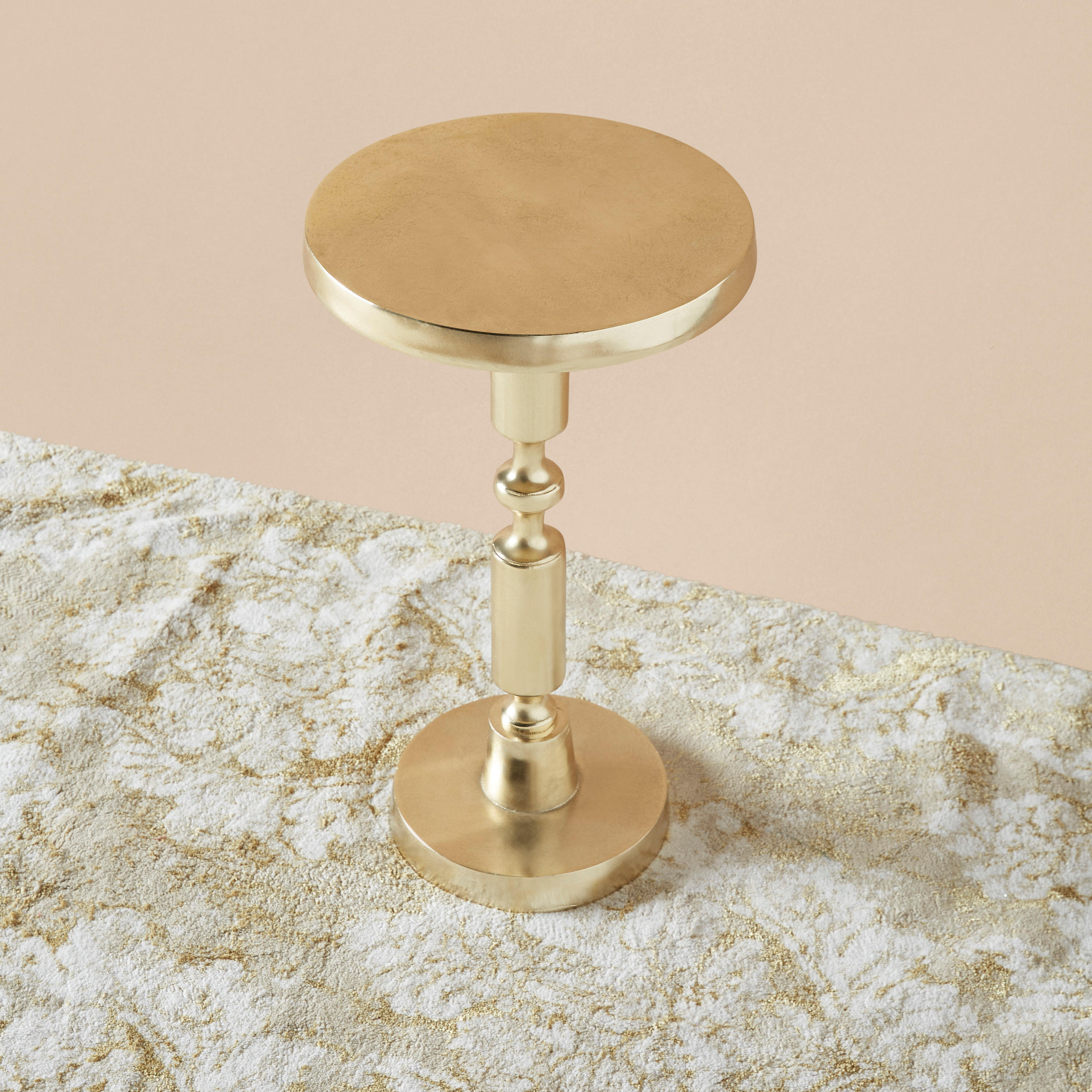 Round Metal Top Accent Table - 30x30x55 cms-furniture-livingroom-sideandendtables-image-2