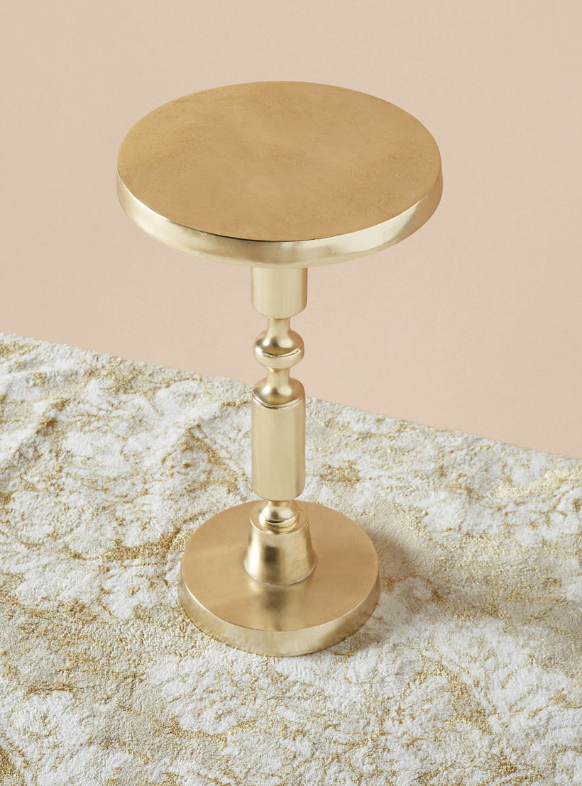Round Metal Top Accent Table - 30x30x55 cms-furniture-livingroom-sideandendtables-image-2