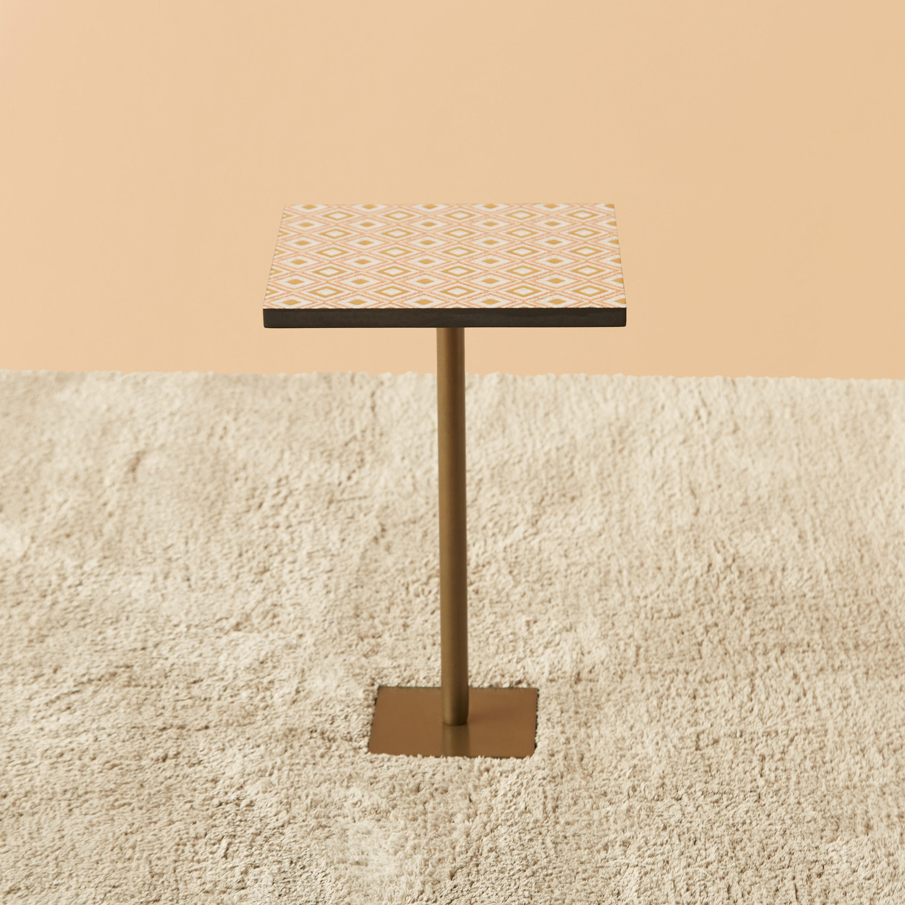 Tiled Top Accent Table with Pedestal Base - 30x30x45 cms-furniture-livingroom-sideandendtables-image-2