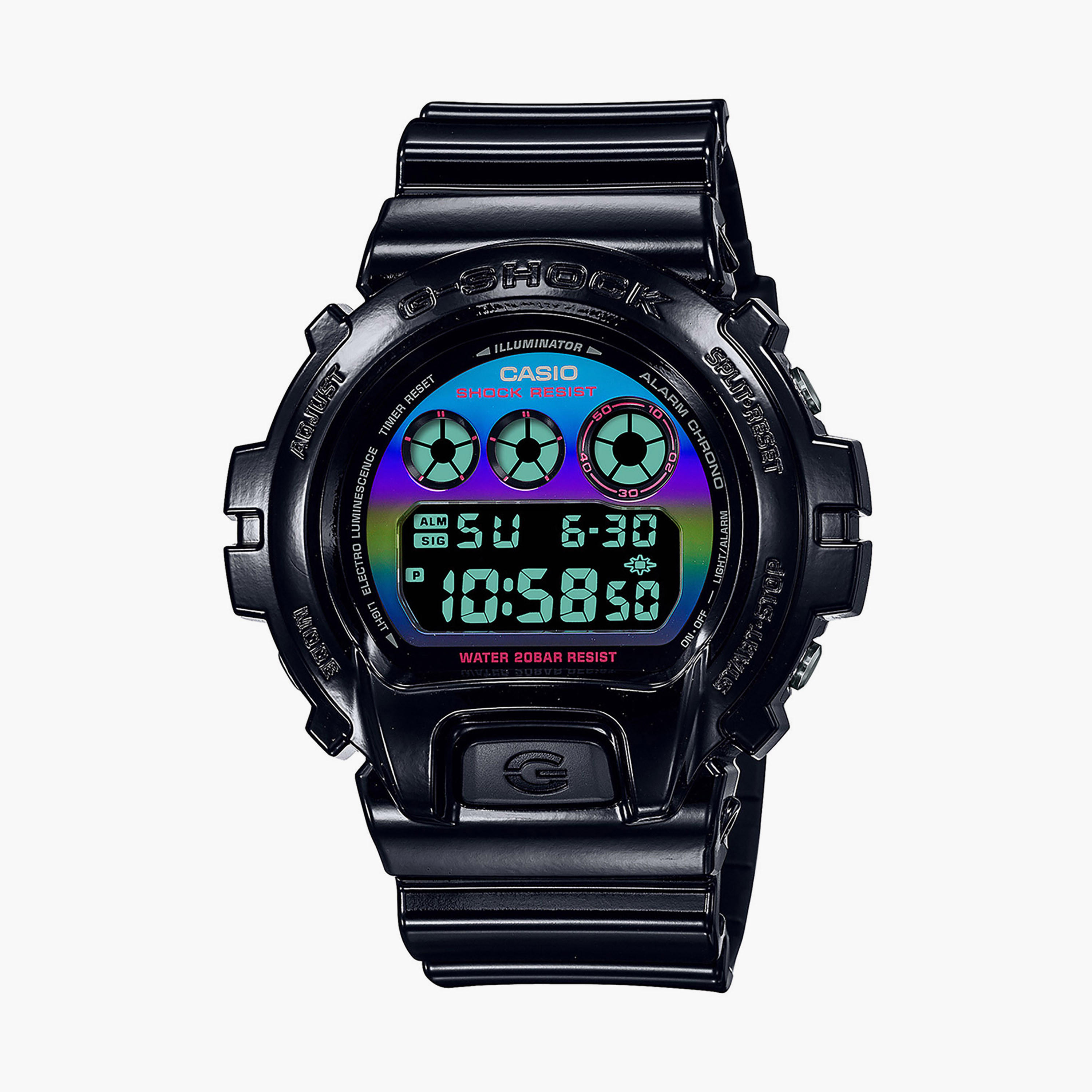 G-Shock Unisex Green Digital Silicone Strap Watch | DW-6900JT-3DR-men-watchesandjewellery-watches-image-4