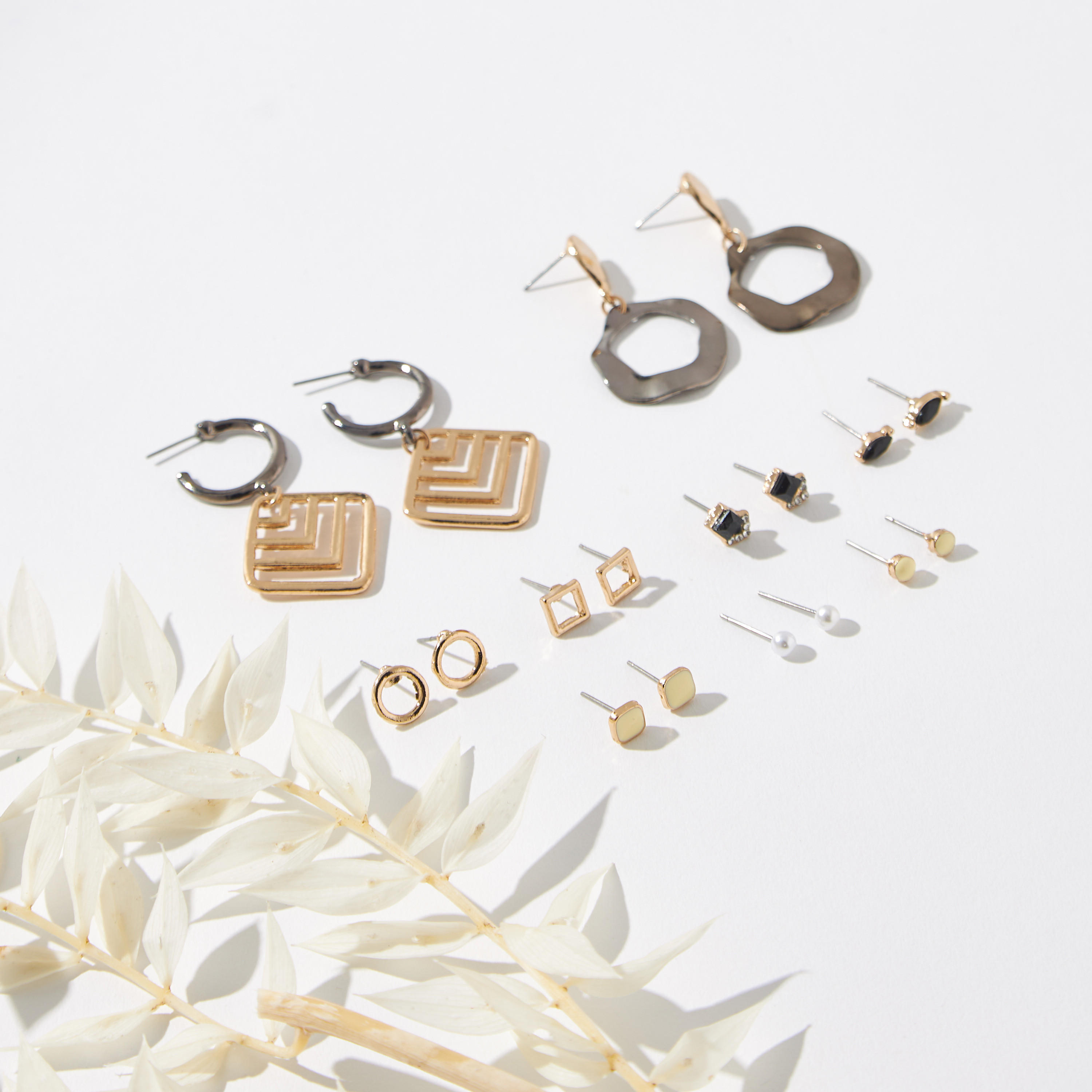 Assorted Earrings - Set of 9-women-watchesandjewellery-jewellery-earrings-image-1