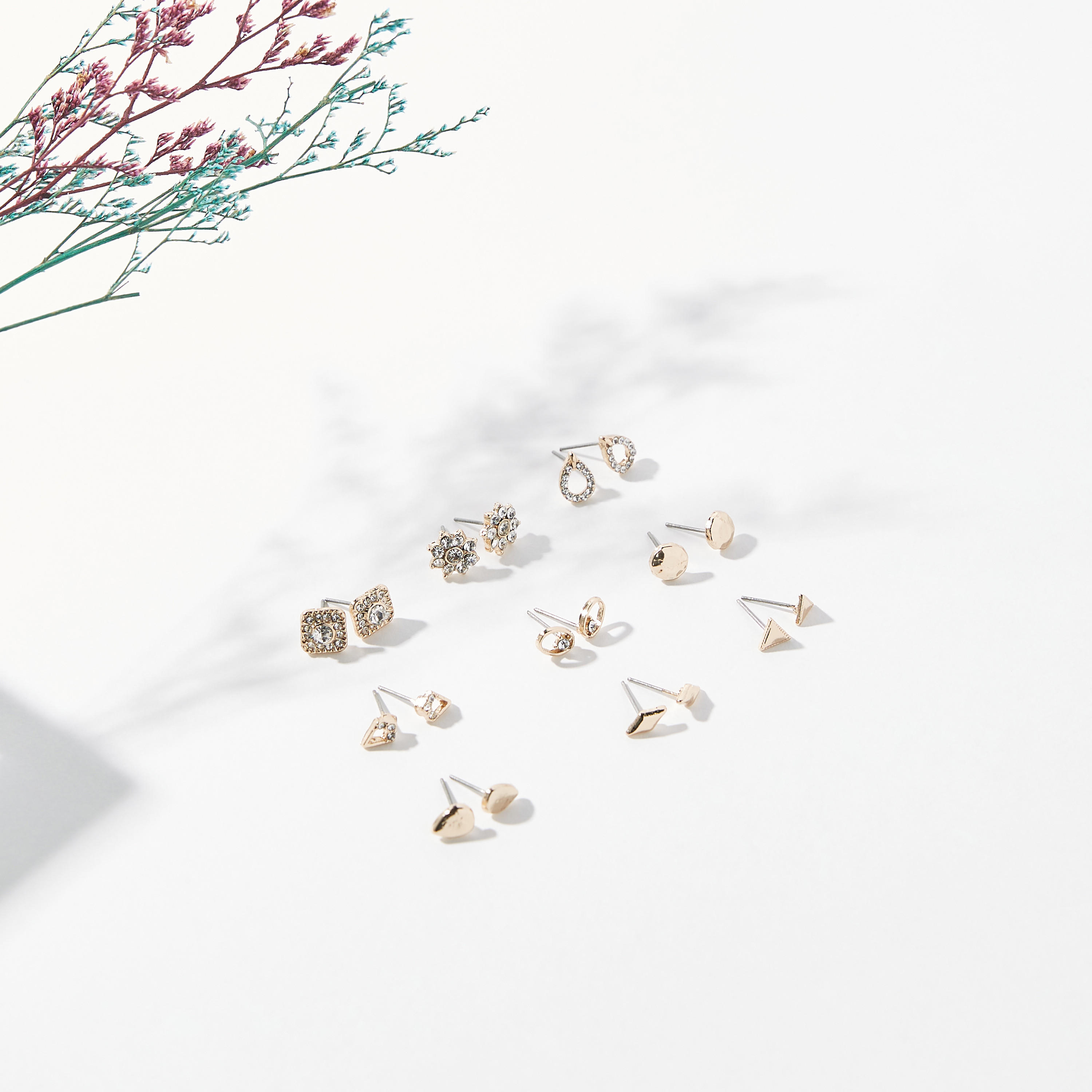 Assorted Earrings - Set of 9-women-watchesandjewellery-jewellery-earrings-image-1
