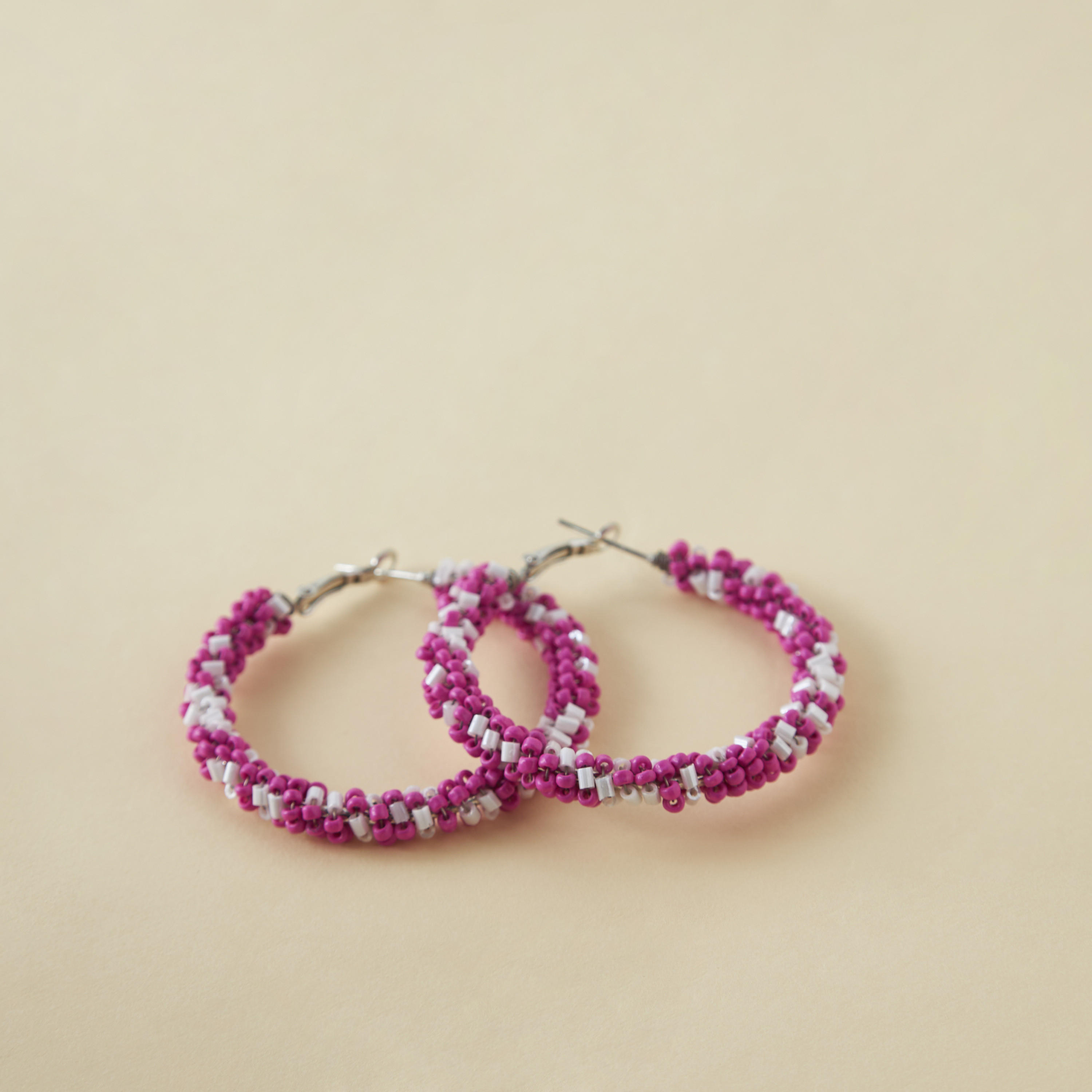 Metallic Hoop Earrings with Hinge Closure-women-watchesandjewellery-jewellery-earrings-image-2