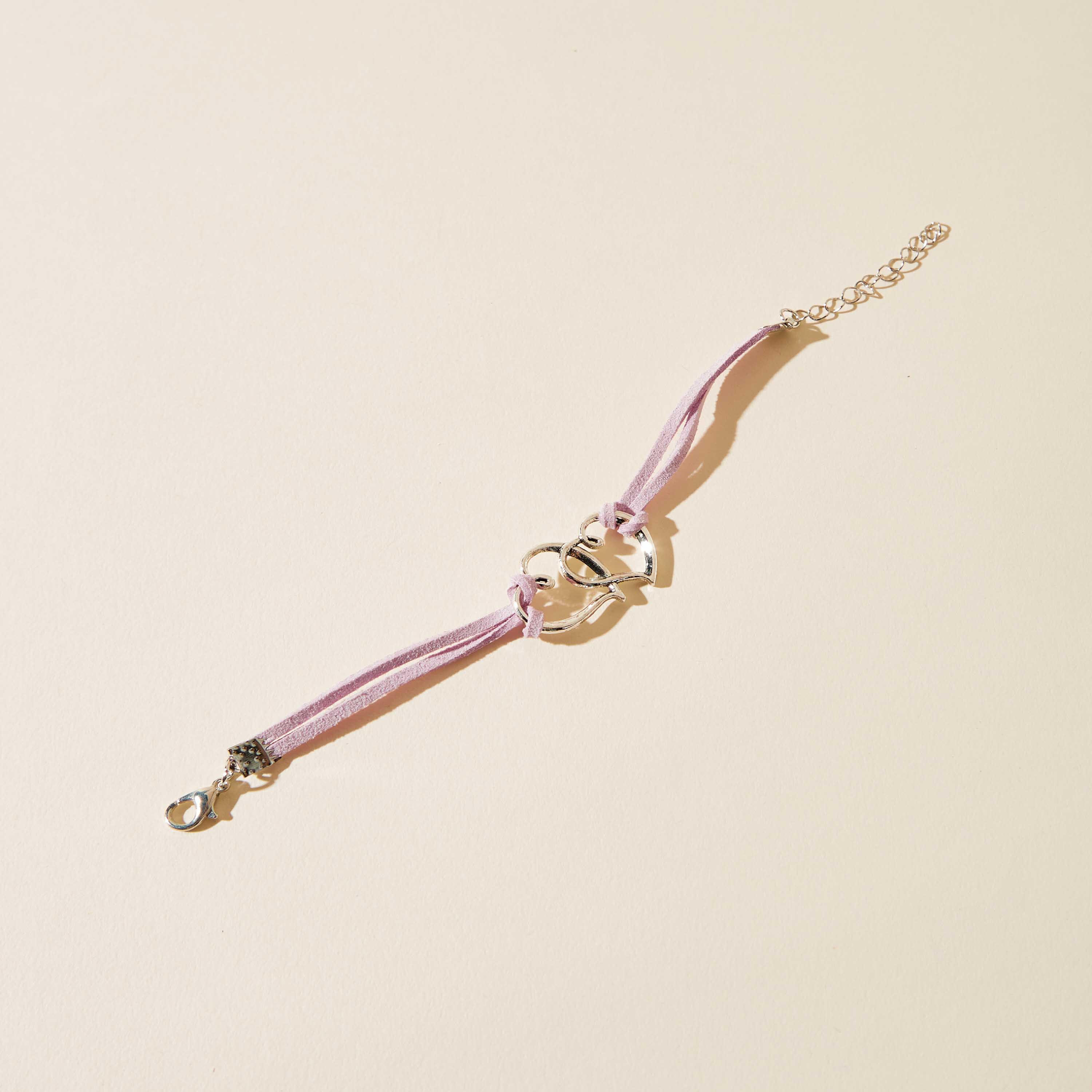 Mistotes Heart Pendant Bracelet with Lobster Clasp Closure-women-watchesandjewellery-jewellery-banglesandbracelets-image-2
