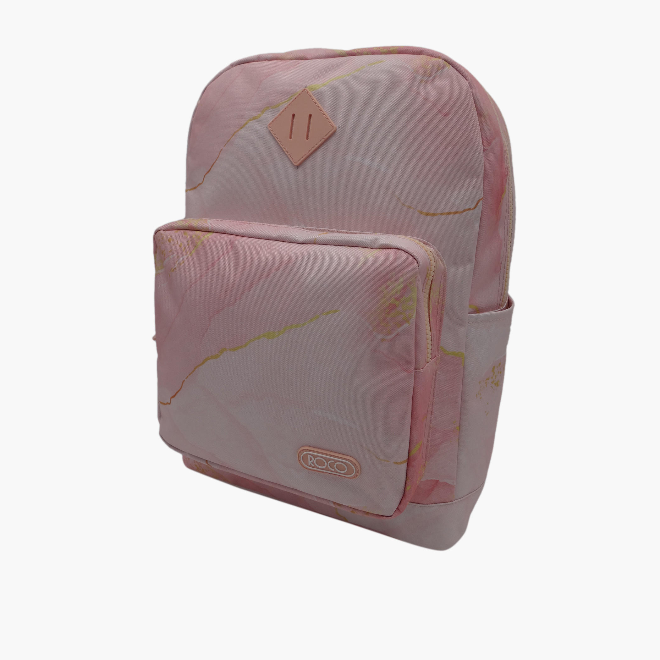 Roco All-Over Marble Print Backpack with Pencil Pouch - 17 inches-school-bagsandbackpacks-backpacks-image-1