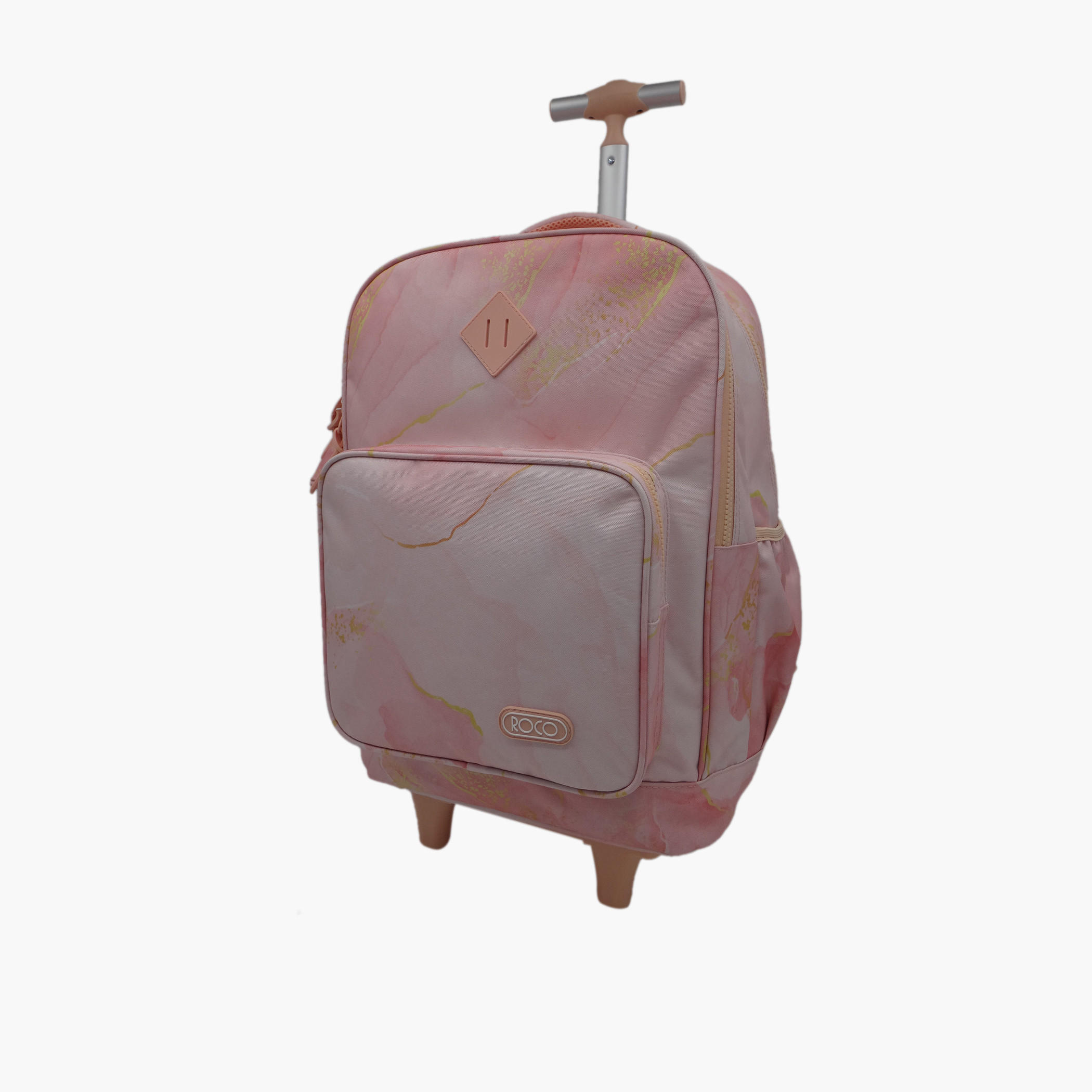 Roco Marble Print Trolley Backpack - 18 inches-school-bagsandbackpacks-trolleybags-image-1