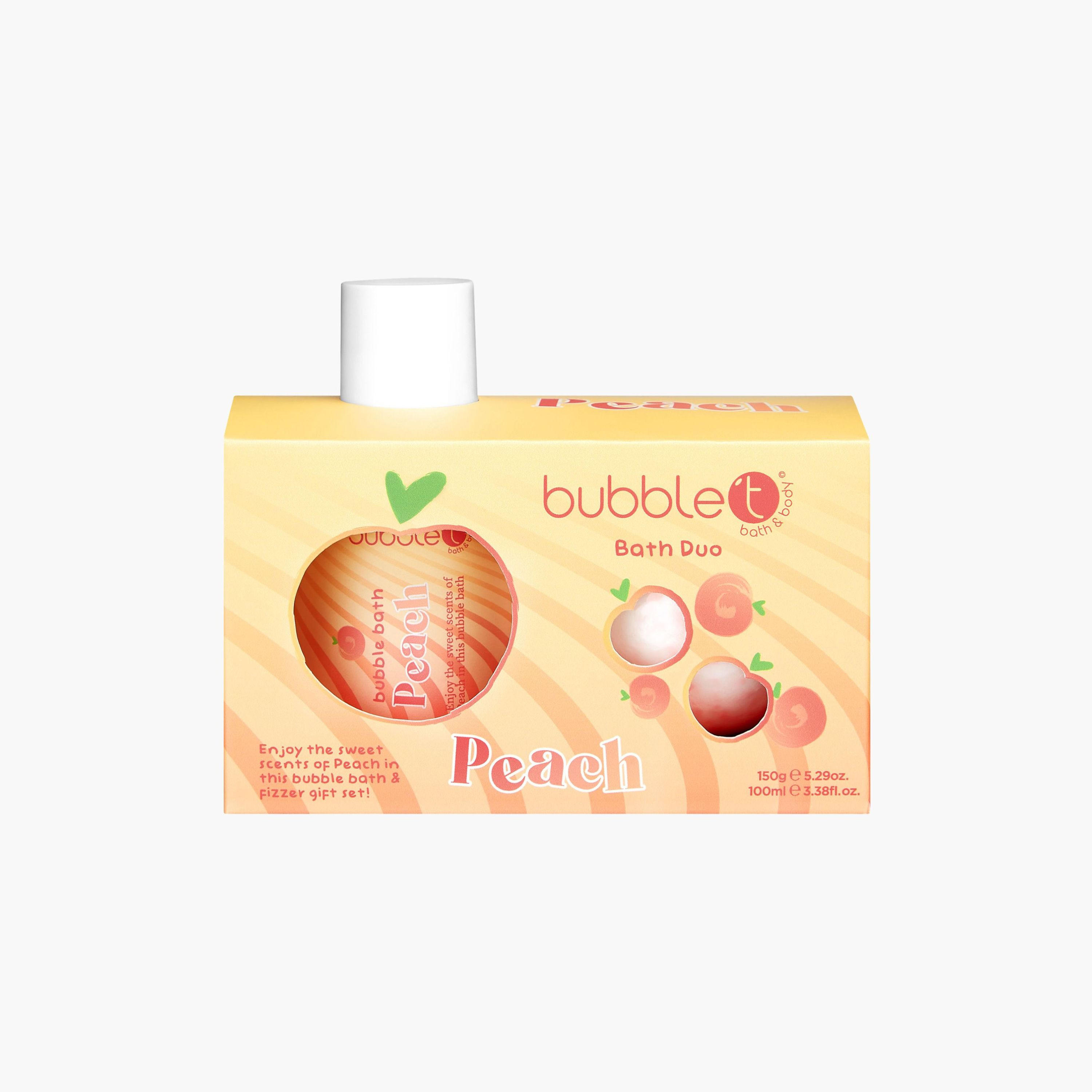 Bubble T Tastea Peach Bath Fizzer-beautyandpersonalcare-bathandbody-bathandshower-bathsalts-image-1