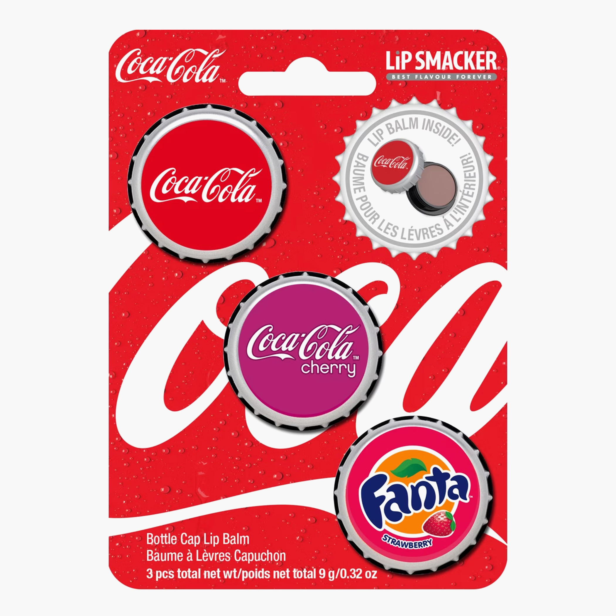 Lip Smacker 3-Piece Coke Bottle Cap Lip Balm Set-beautyandpersonalcare-skin-lipcare-image-1