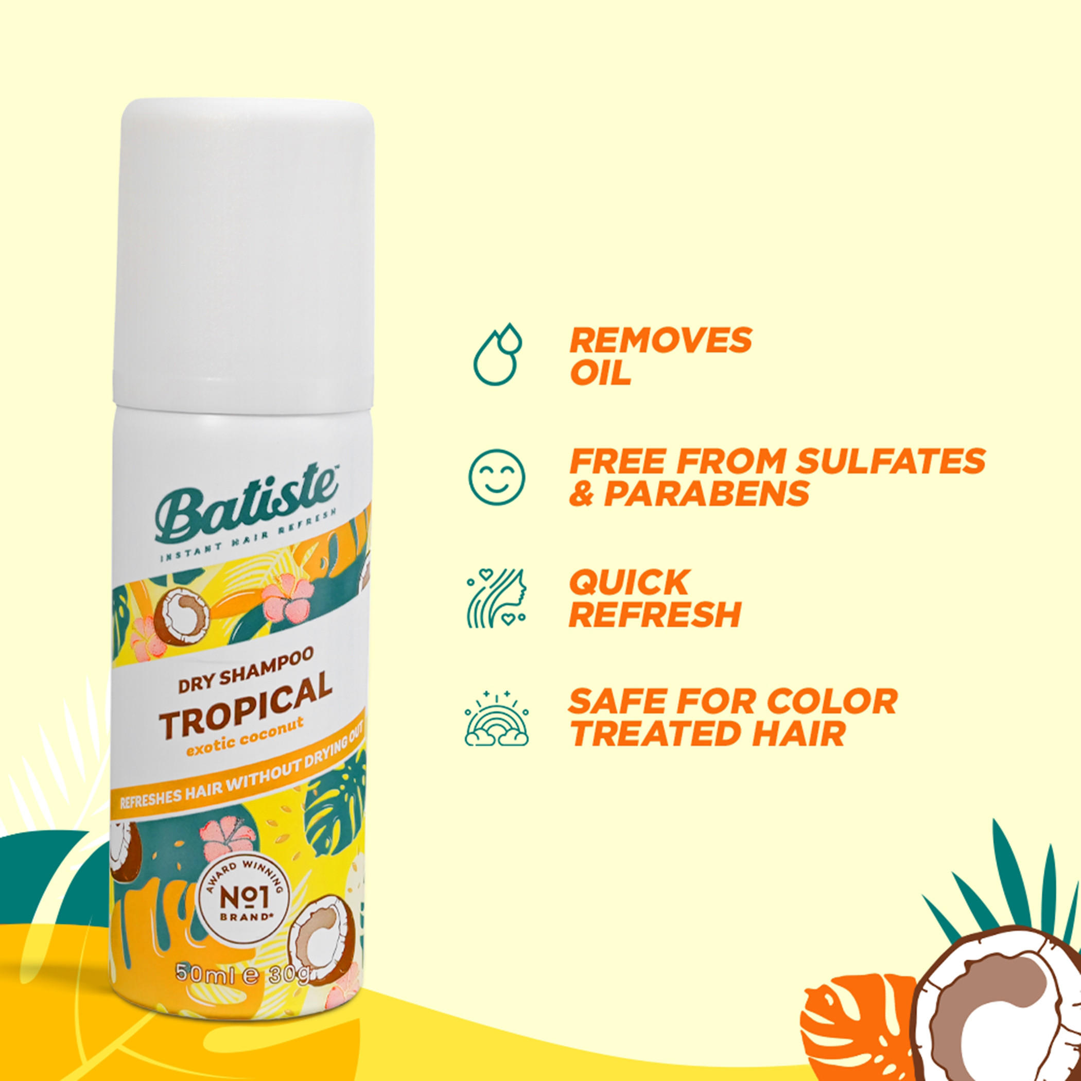 Batiste Tropical Dry Shampoo - 50 ml-beautyandpersonalcare-hair-haircare-dryshampoos-image-3