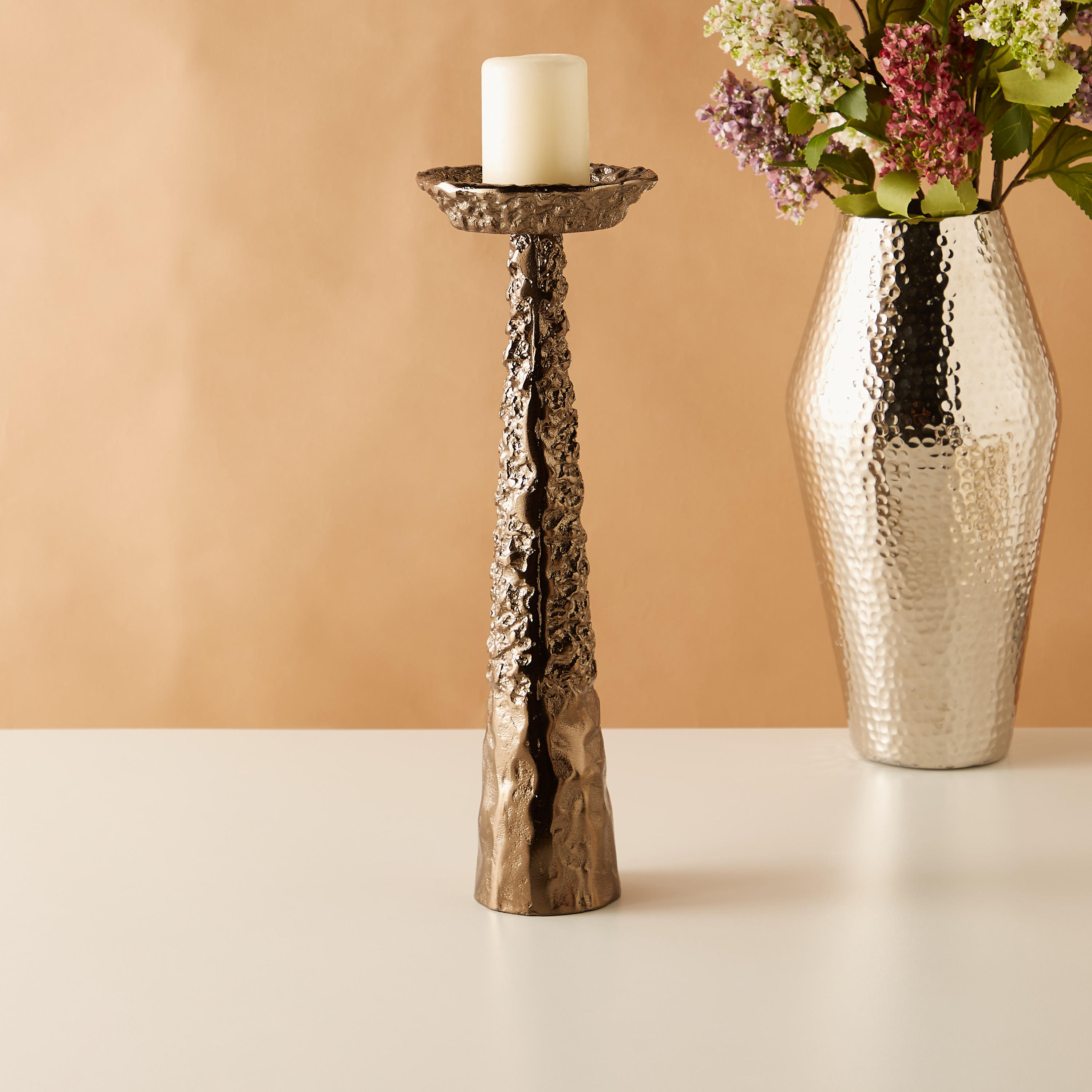 Pillar Candle Holder - 13x13x40 cms-household-decor-candleholdersandlanterns-image-1