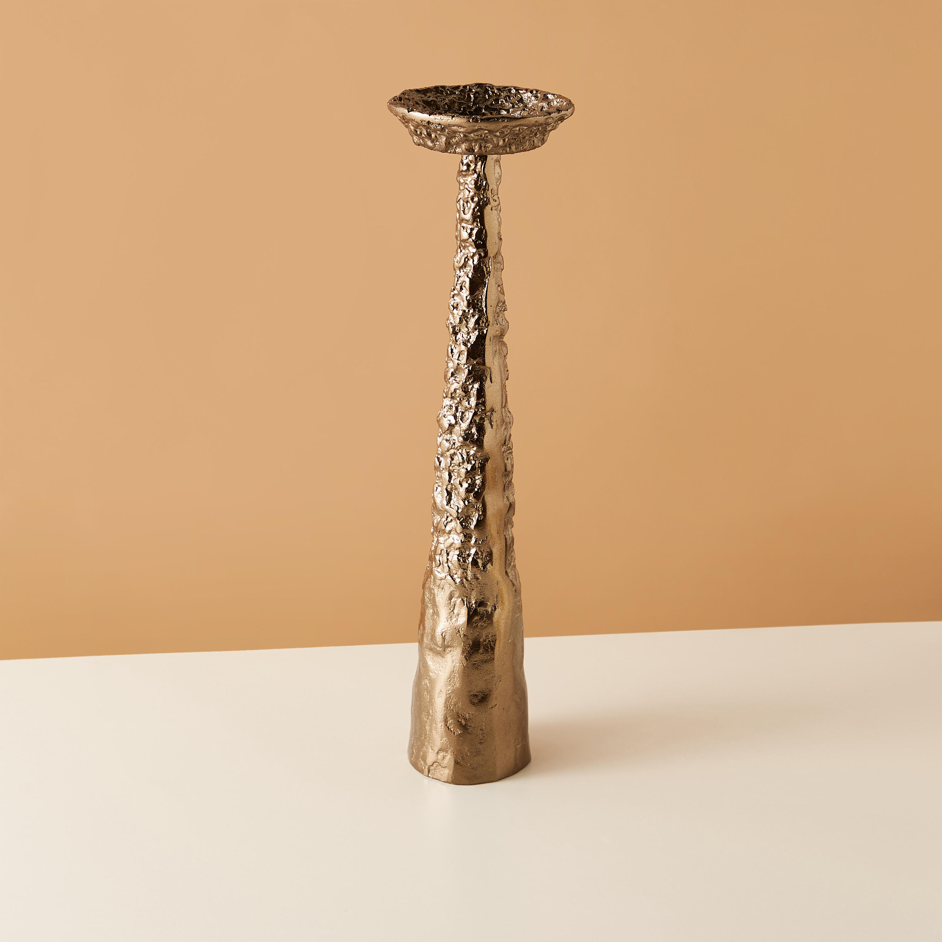 Aluminium Pillar Candleholder - 13x13x51 cms-household-decor-candleholdersandlanterns-image-3
