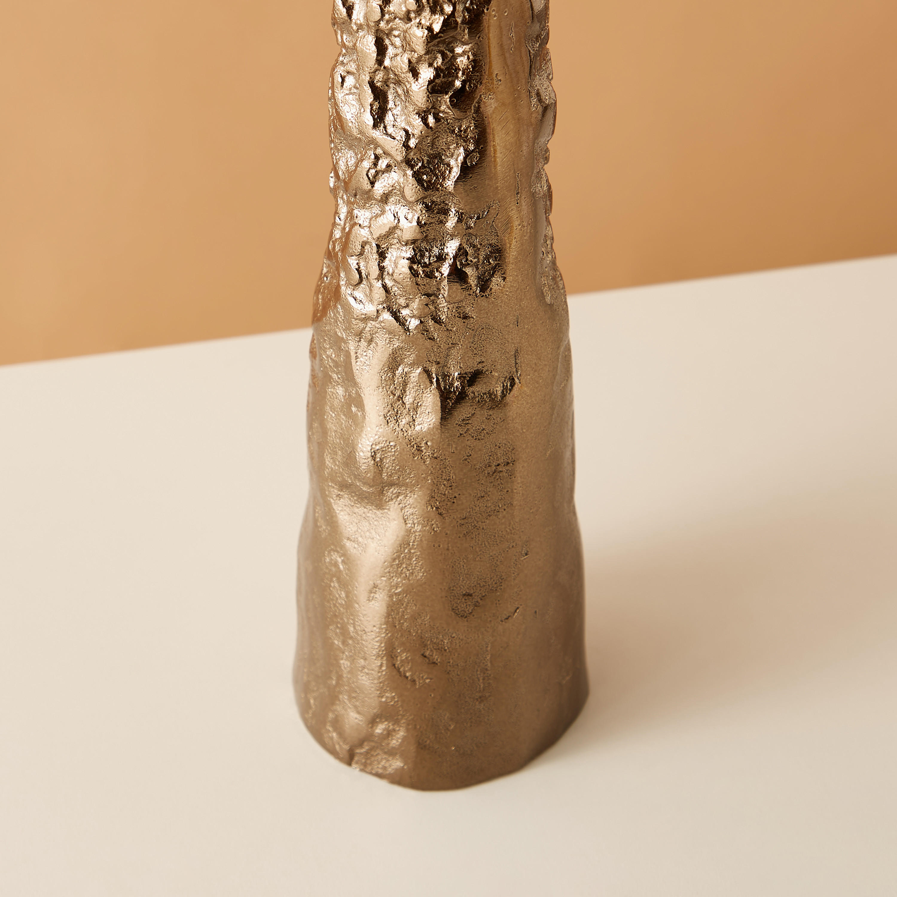 Aluminium Pillar Candleholder - 13x13x51 cms-household-decor-candleholdersandlanterns-image-5
