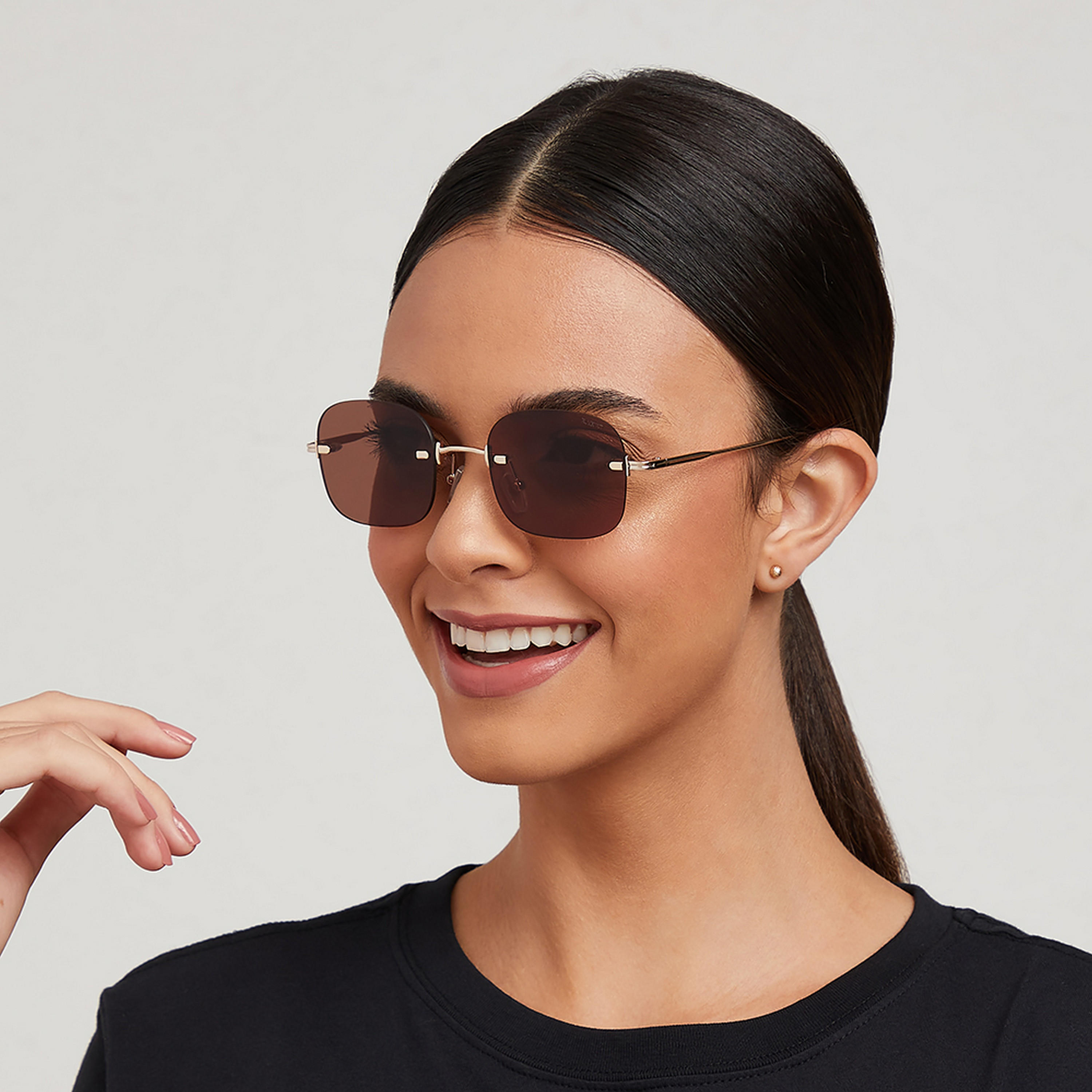 BlackOut ANGELINA Brown Lens 51 mm Square Sunglasses -women-sunglasses-image-5