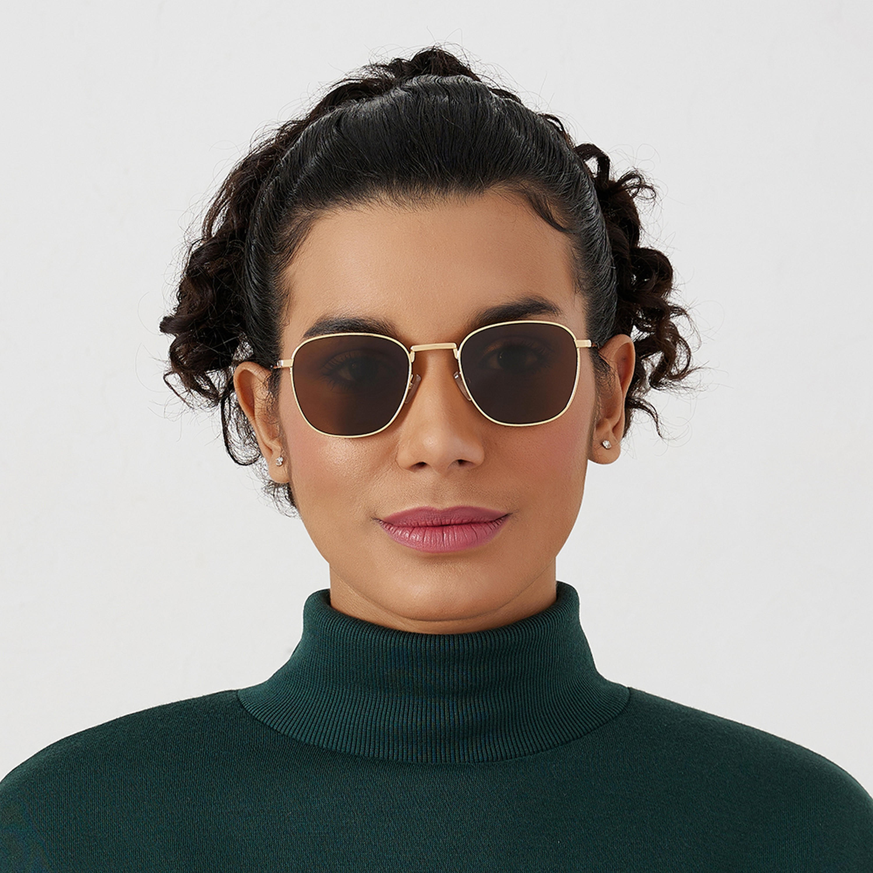 نظارة شمسية بعدسات بنية ذات مربعة من بلاك أوت موست هافي مع 51 مم -men-sunglasses-image-4