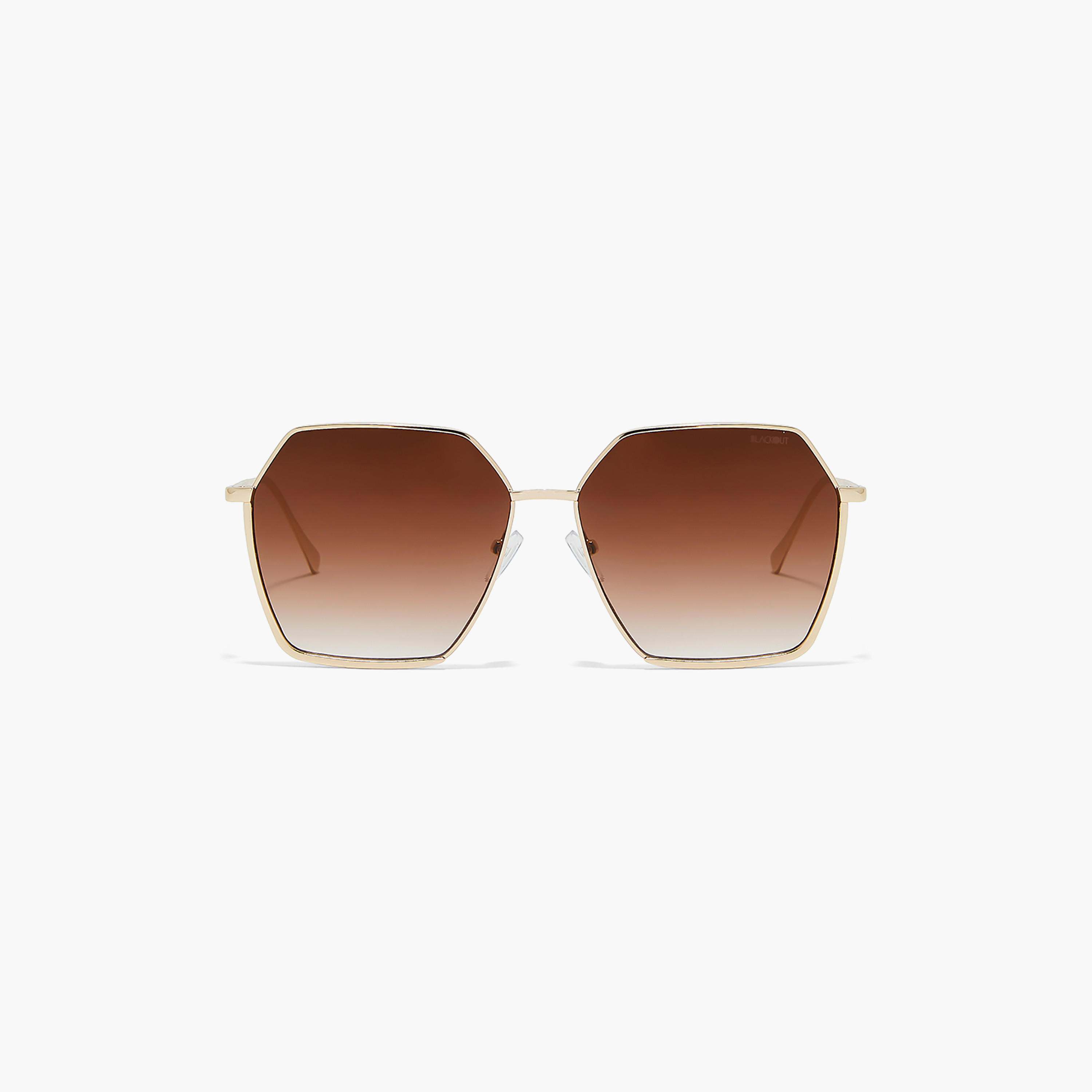 BlackOut Women Brown Lens 62 mm Hexagonal Sunglasses | BLA-000251-2904-women-sunglasses-image-3