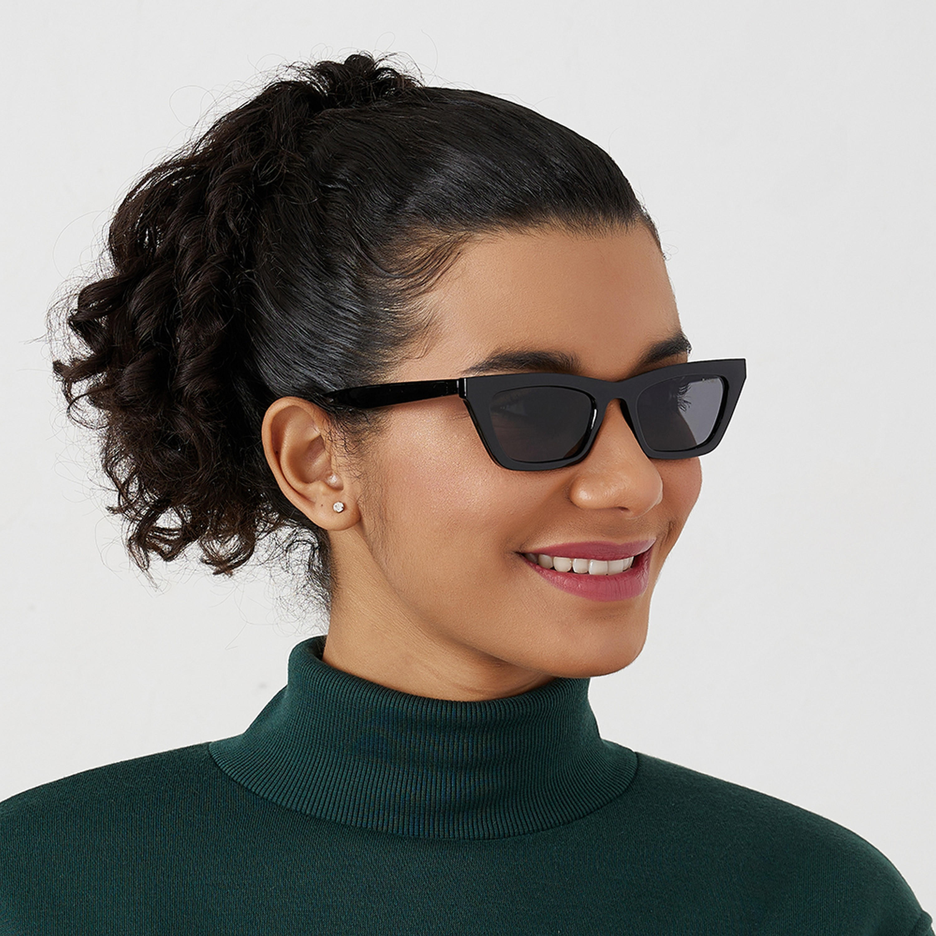 نظارة شمسية بعدسات رمادية ذات كات آي من بلاك أوت بير مع 50 مم -women-sunglasses-image-6