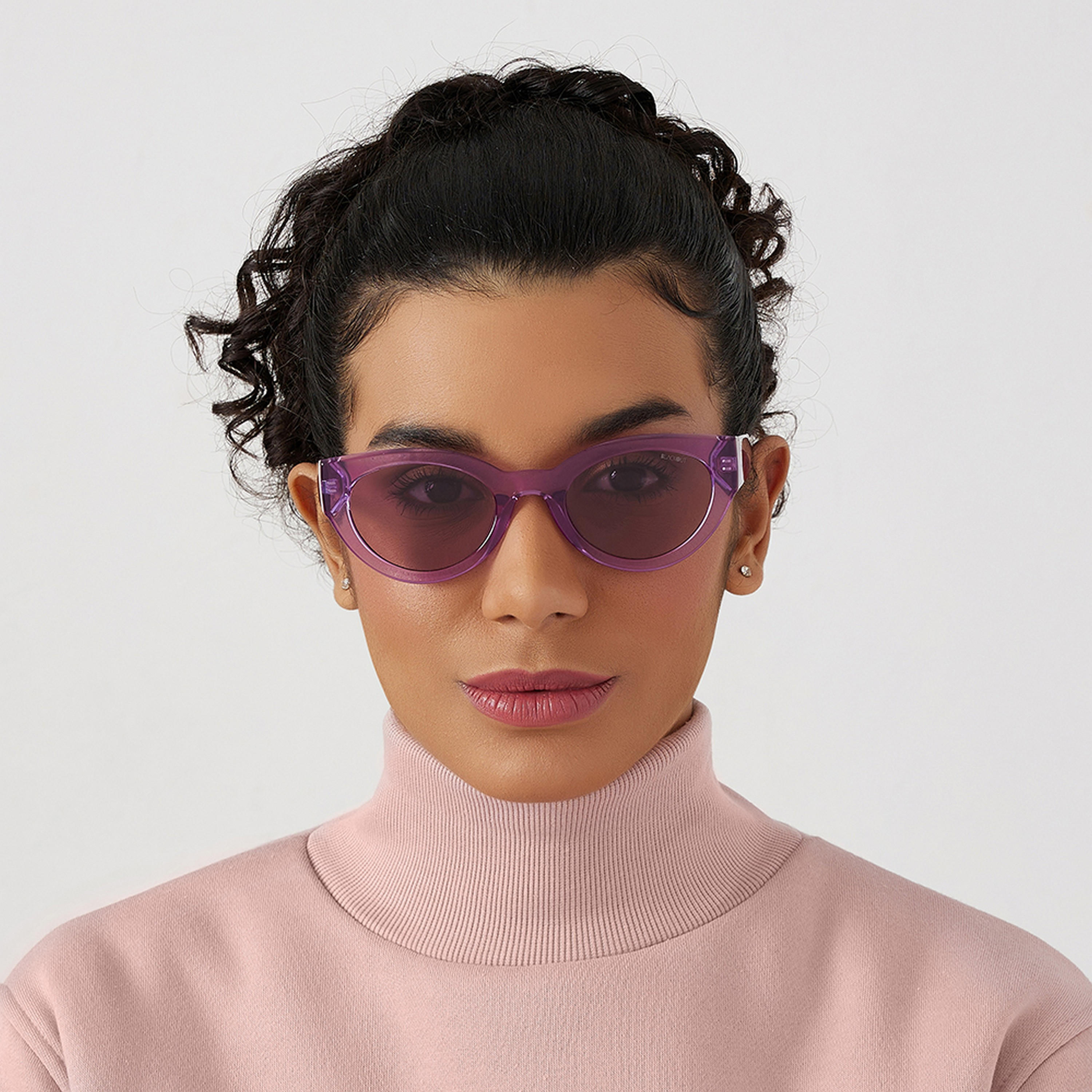 BlackOut Women Purple Lens 52 mm Cat Eye Sunglasses | BLA-000255-1010-women-sunglasses-image-5