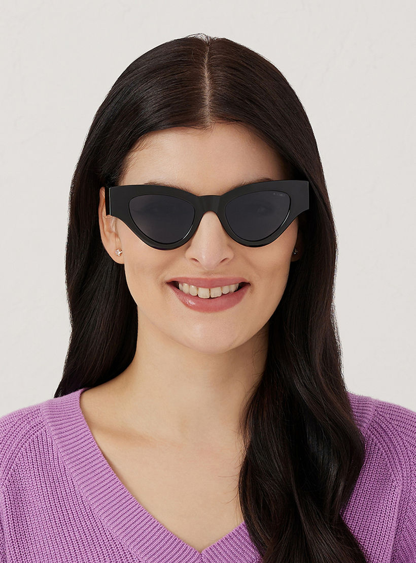 نظارة شمسية بعدسات سوداء ذات كات آي من بلاك أوت بيريوينكل مع 50 مم -women-sunglasses-image-5