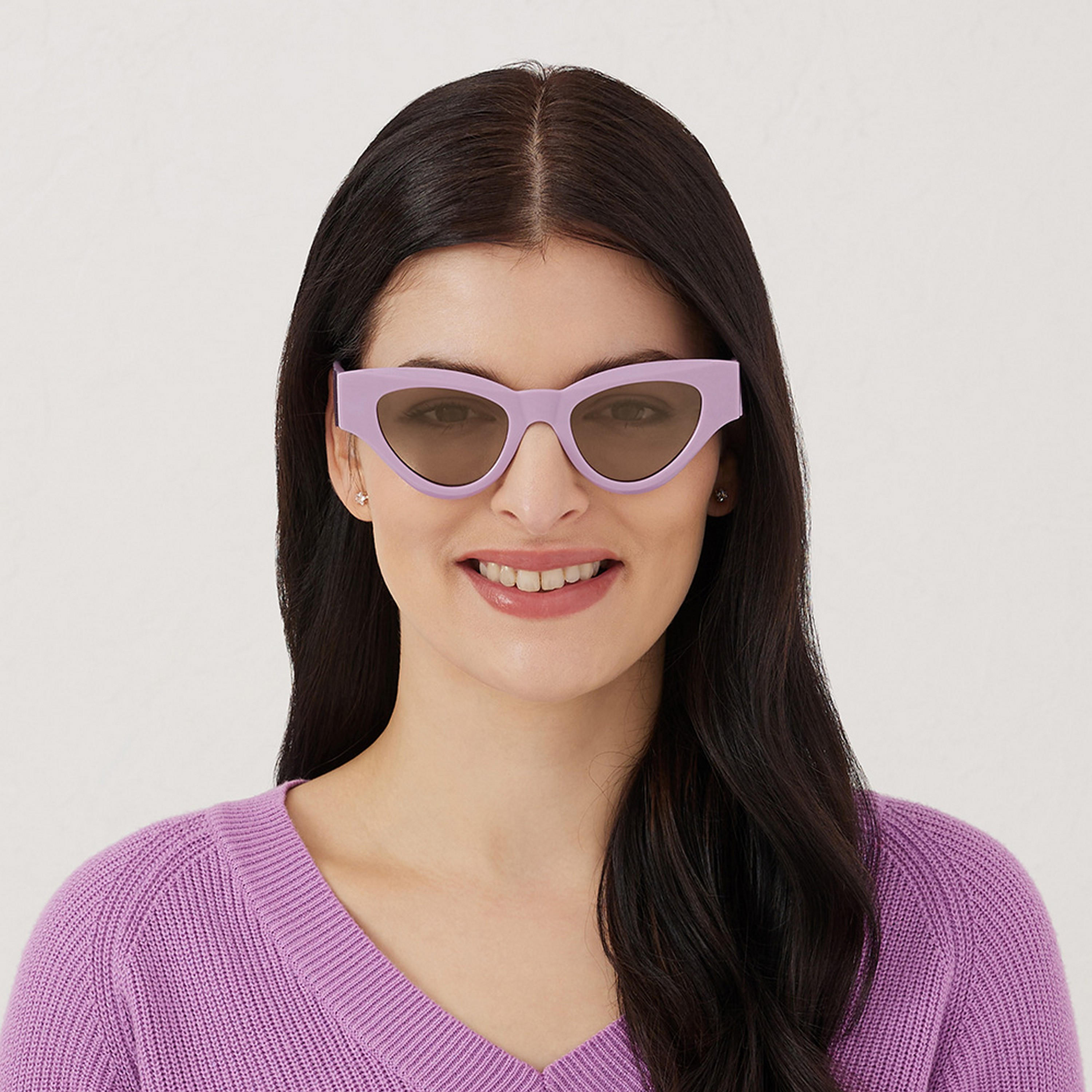 BlackOut PERIWINKLE  Orange Lens 50 mm Cat Eye Sunglasses-women-sunglasses-image-5