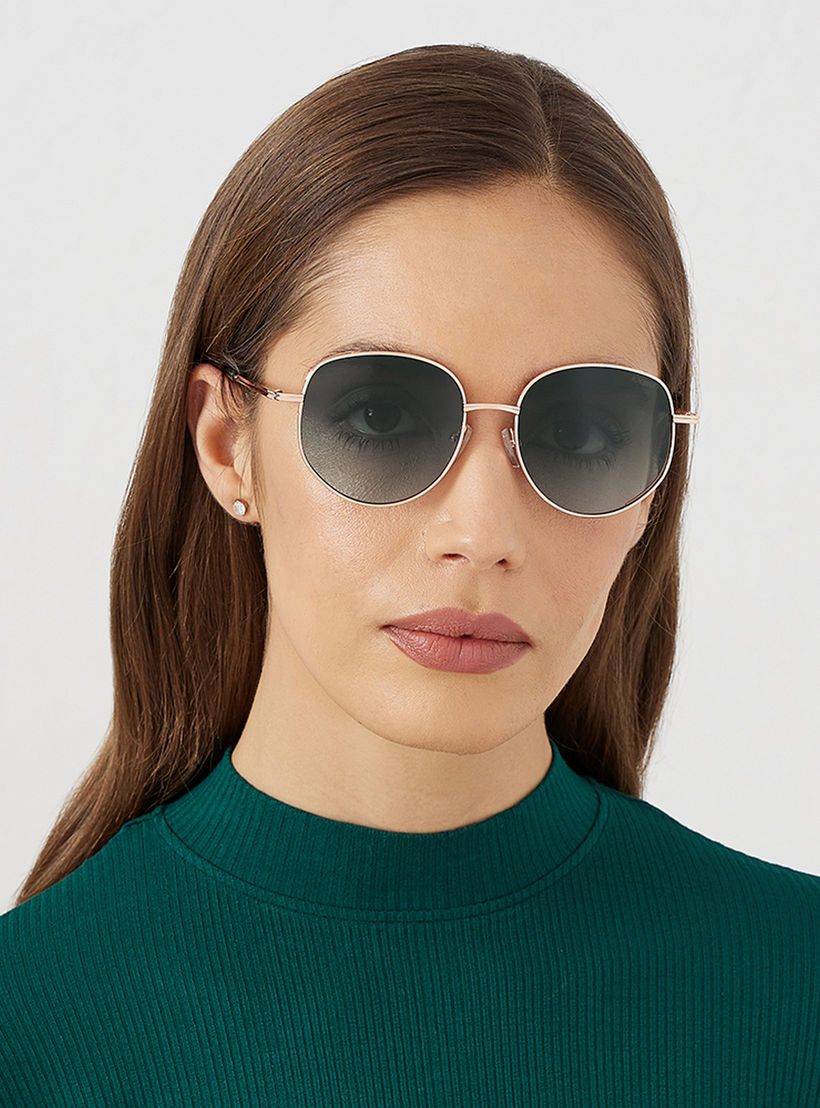 BlackOut OLIVINE Green Lens 55 mm Round Sunglasses -women-sunglasses-image-5