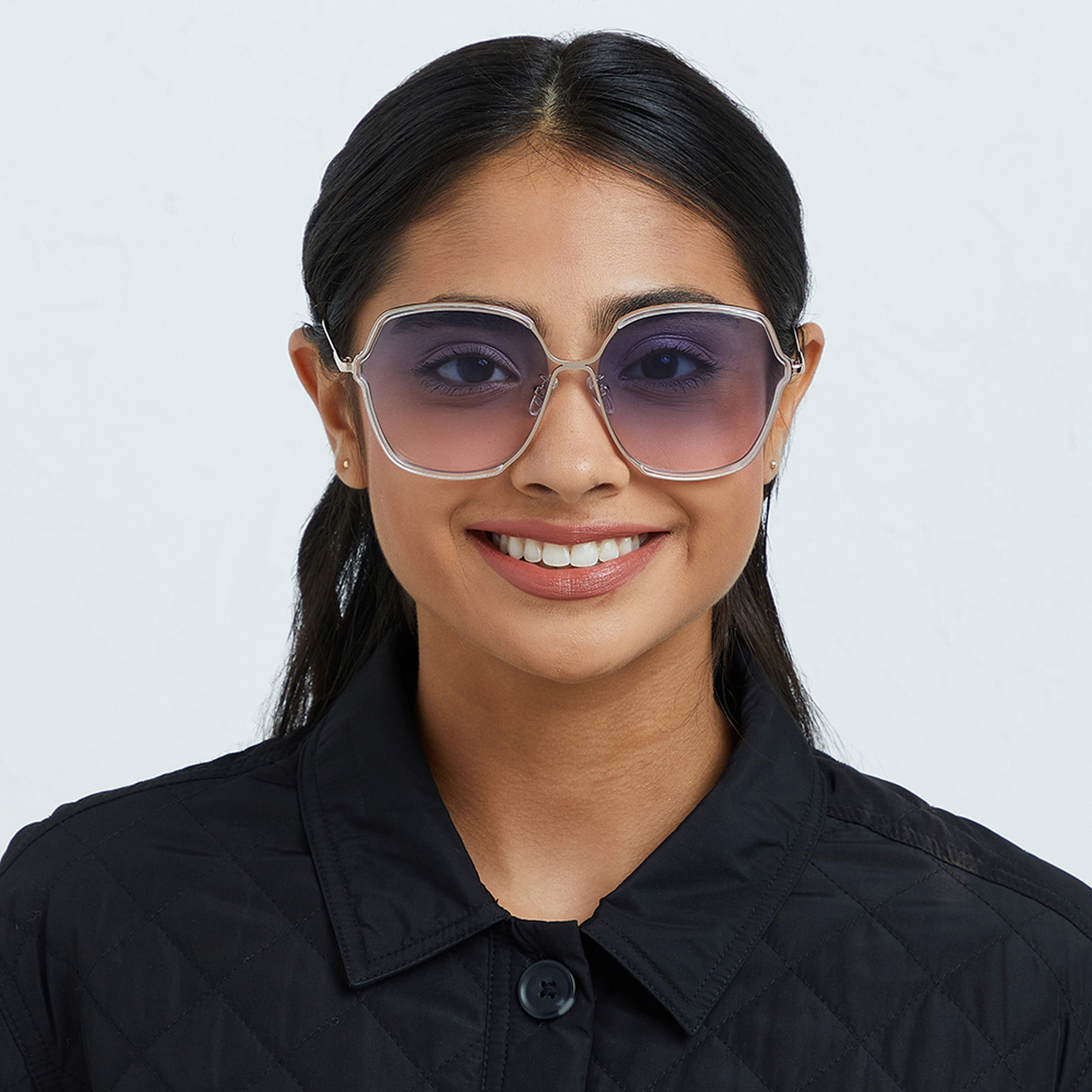 30Sundays CLASS ACT  Blue Lens 61 mm Oversized Sunglasses -women-sunglasses-image-4
