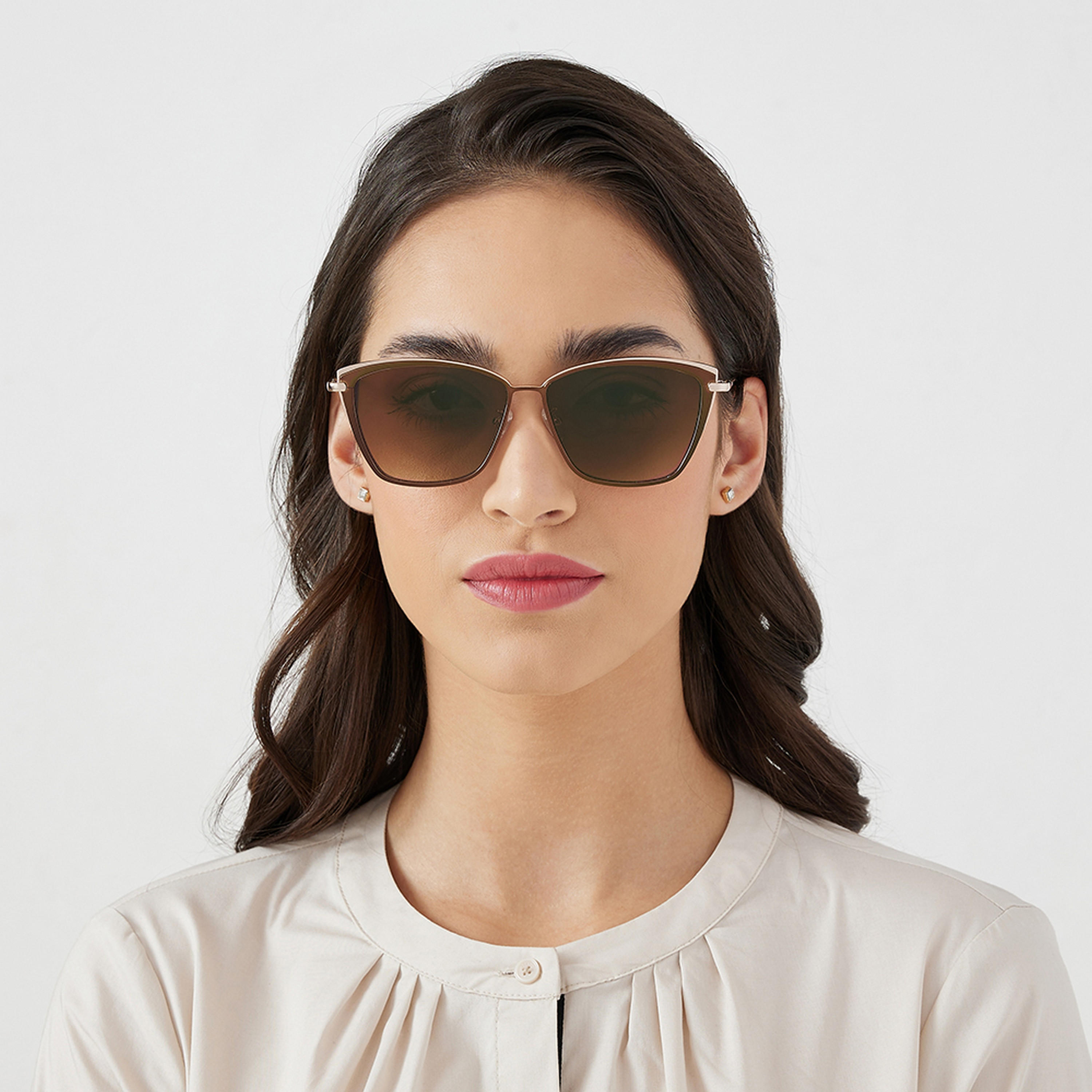 30Sundays SUPER CHIC  Brown Lens 57 mm Cat Eye Sunglasses -women-sunglasses-image-4