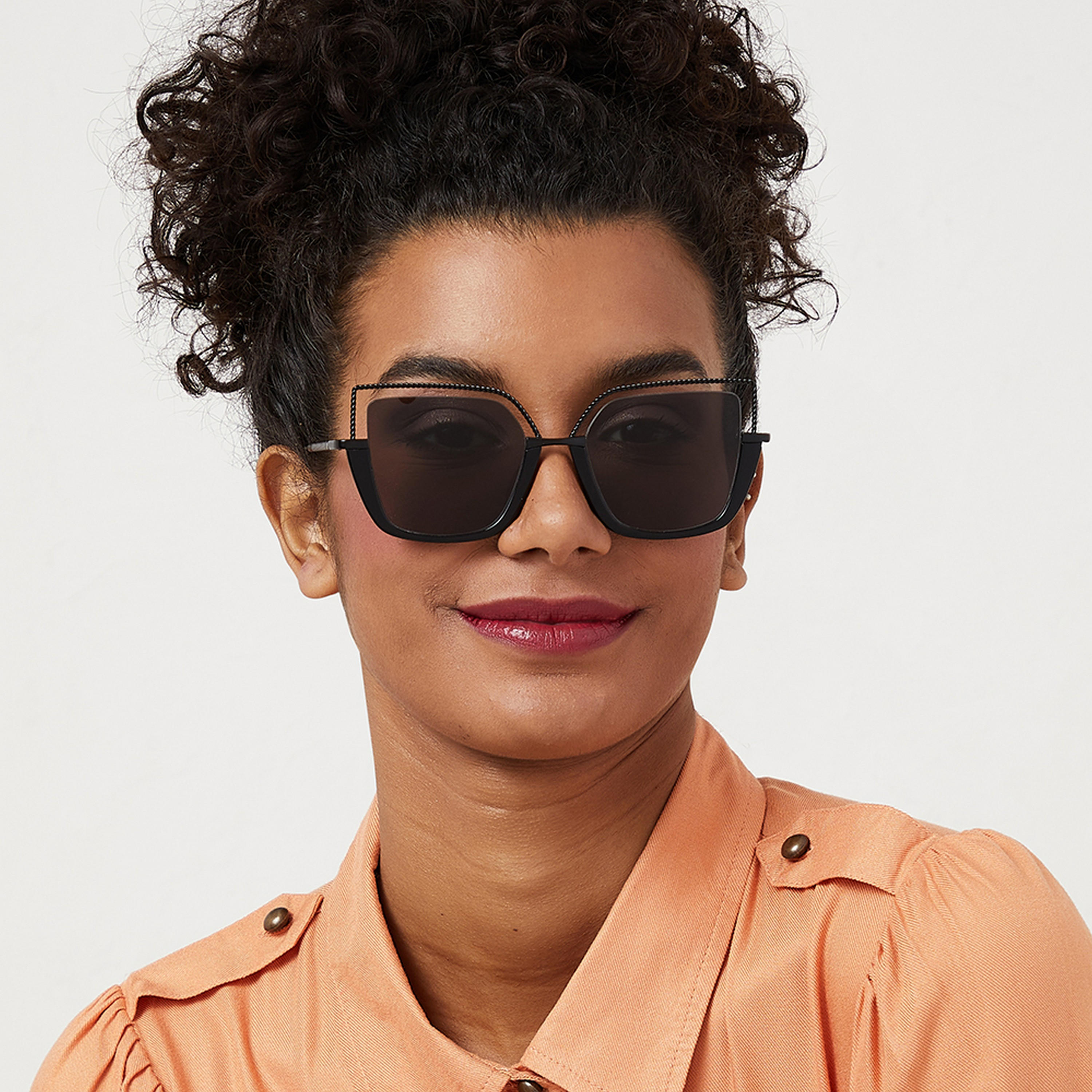 نظارة شمسية بعدسات رمادية ذات كات آي من 30 ساندايز بوجي مع 54 مم -women-sunglasses-image-4