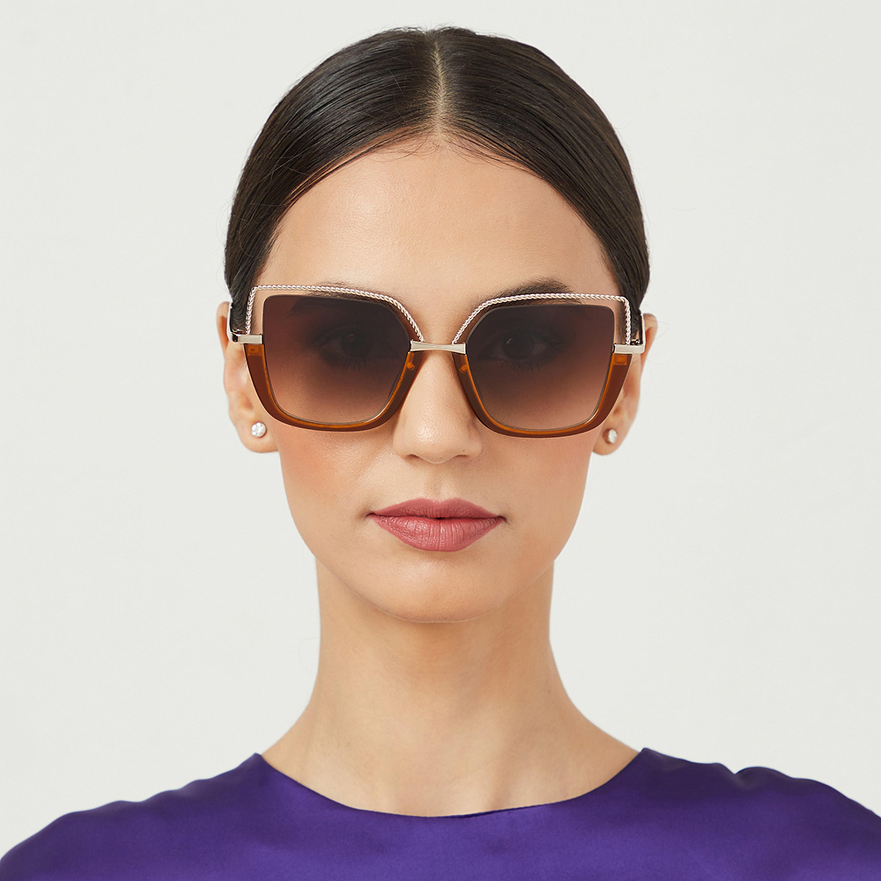 نظارة شمسية بعدسات بنية ذات كات آي من 30 ساندايز بوجي مع 54 مم -women-sunglasses-image-4