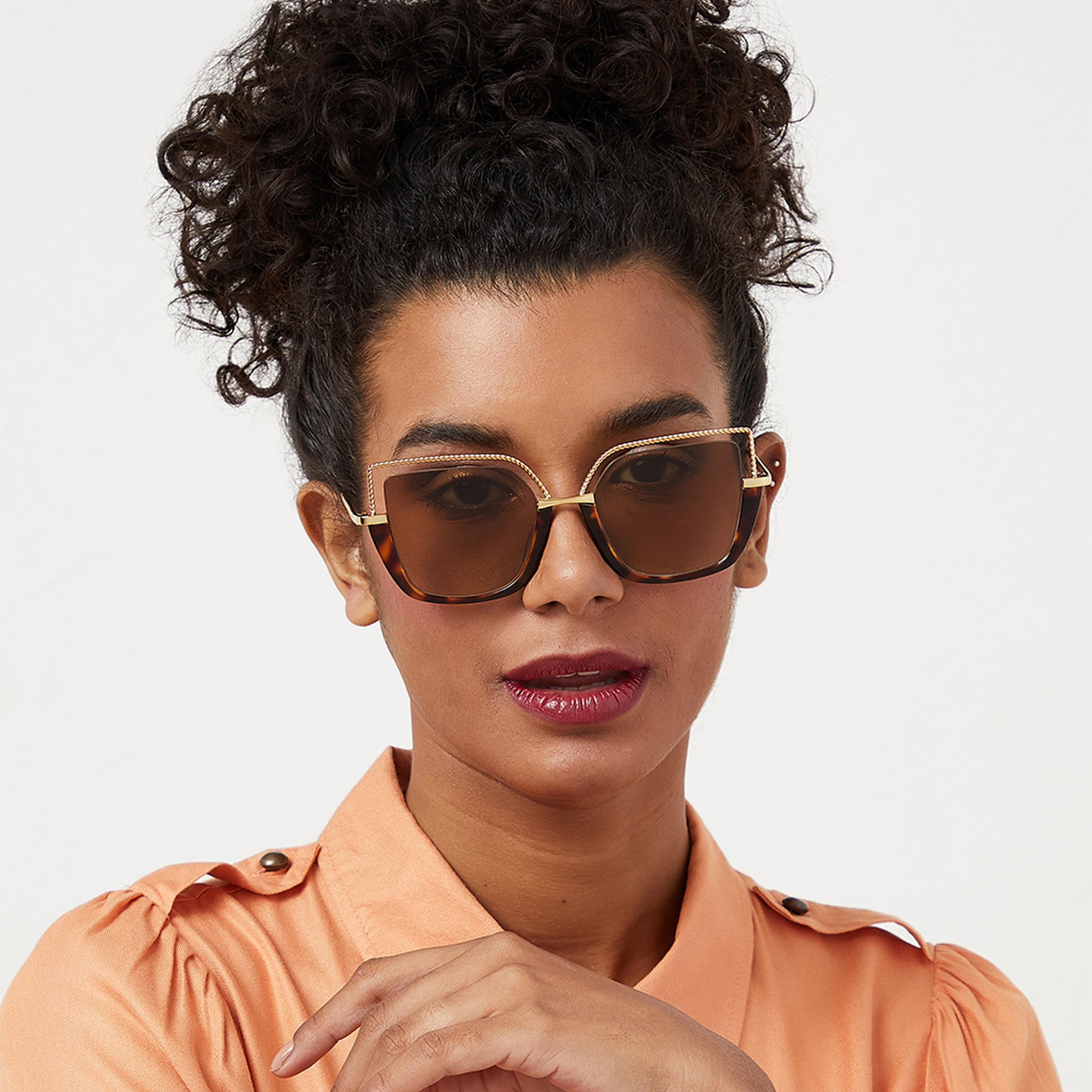30Sundays BOUGIE Brown Lens 54 mm Cat Eye Sunglasses -women-sunglasses-image-4
