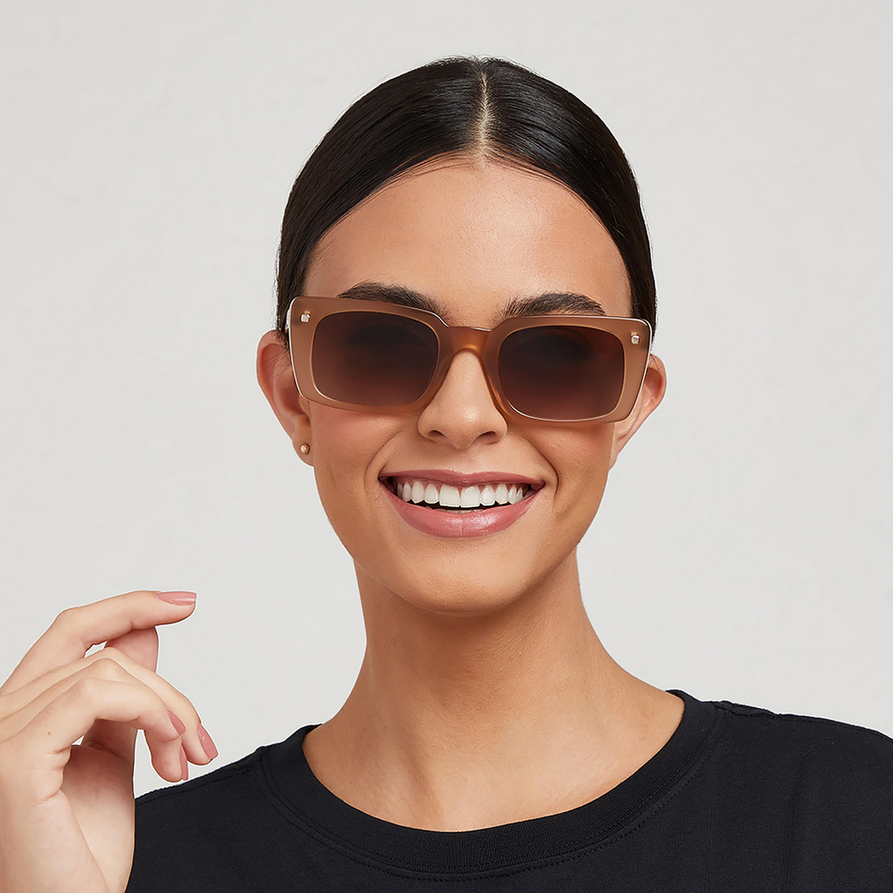 30Sundays THAT'S WOW  Brown Lens 51 mm Rectangle Sunglasses -women-sunglasses-image-5
