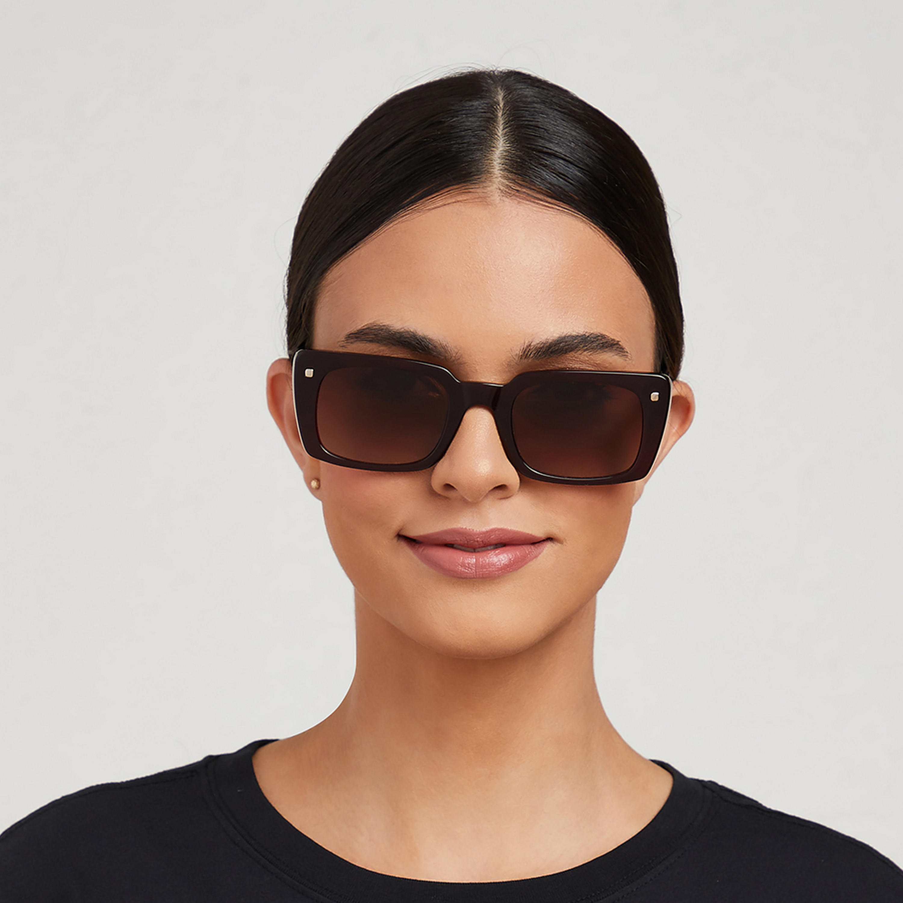 نظارة شمسية بعدسات بنية مستطيلة من 30 ساندايز ثاتس واو مع 51 مم -women-sunglasses-image-4