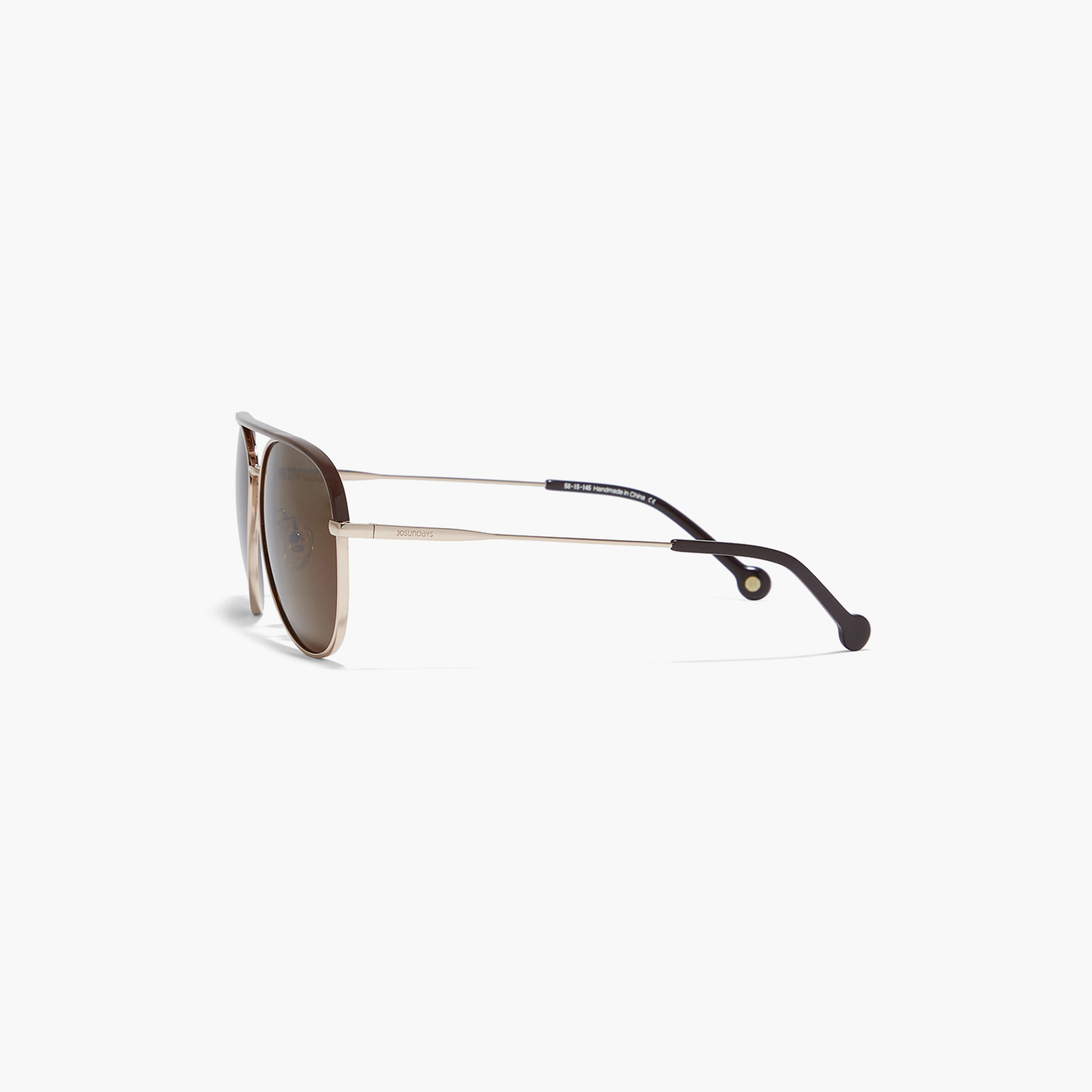 30Sundays MAVERICK  Brown Lens 58 mm Aviator Sunglasses -men-sunglasses-image-3