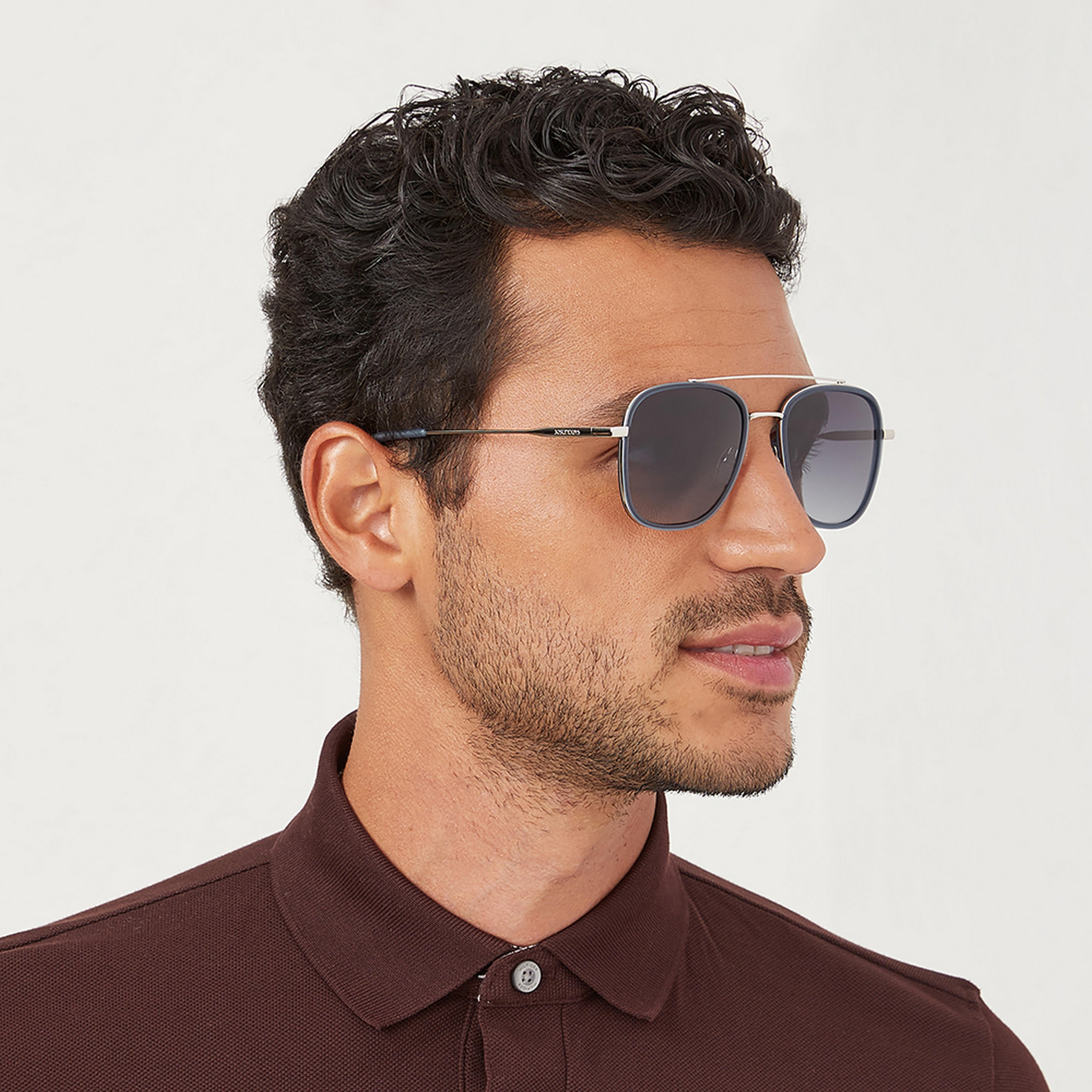 30Sundays SQUARED AWAY  Grey Lens 55 mm Navigator Sunglasses -men-sunglasses-image-5
