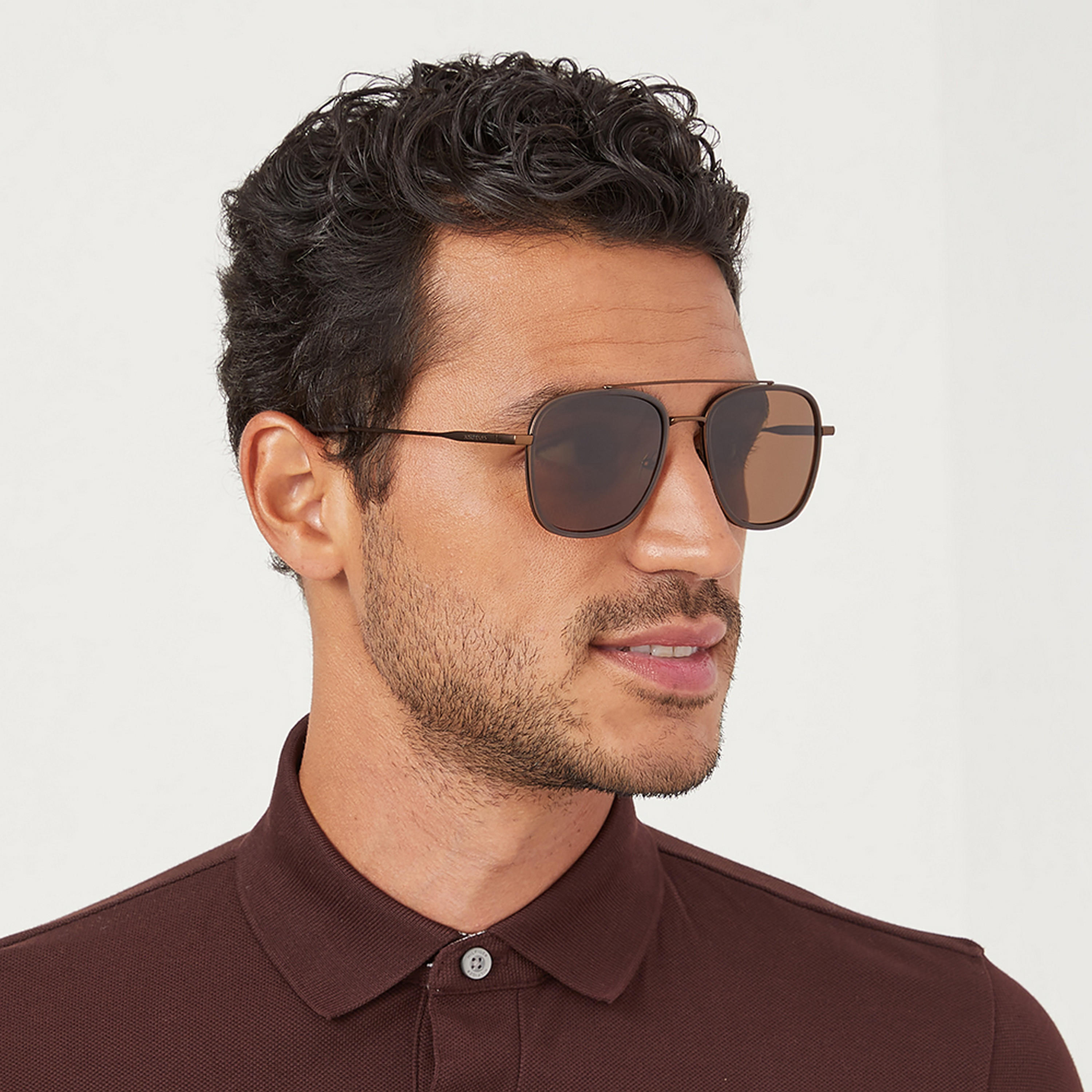 30Sundays SQUARED AWAY  Brown Lens 55 mm Navigator Sunglasses -men-sunglasses-image-5