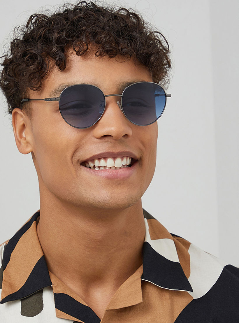 نظارة شمسية بعدسات زرقاء مستديرة من 30 ساندايز تيرن أراوند مع 52 مم -men-sunglasses-image-6