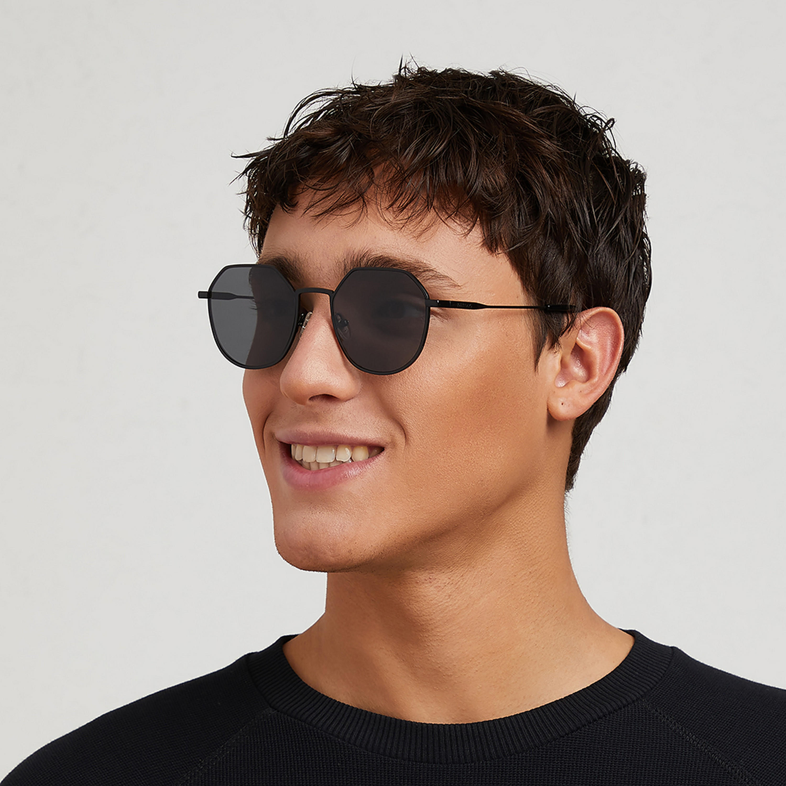 نظارة شمسية بعدسات سوداء ذات هندسية من 30 ساندايز تيرن أب مع 52 مم -men-sunglasses-image-5