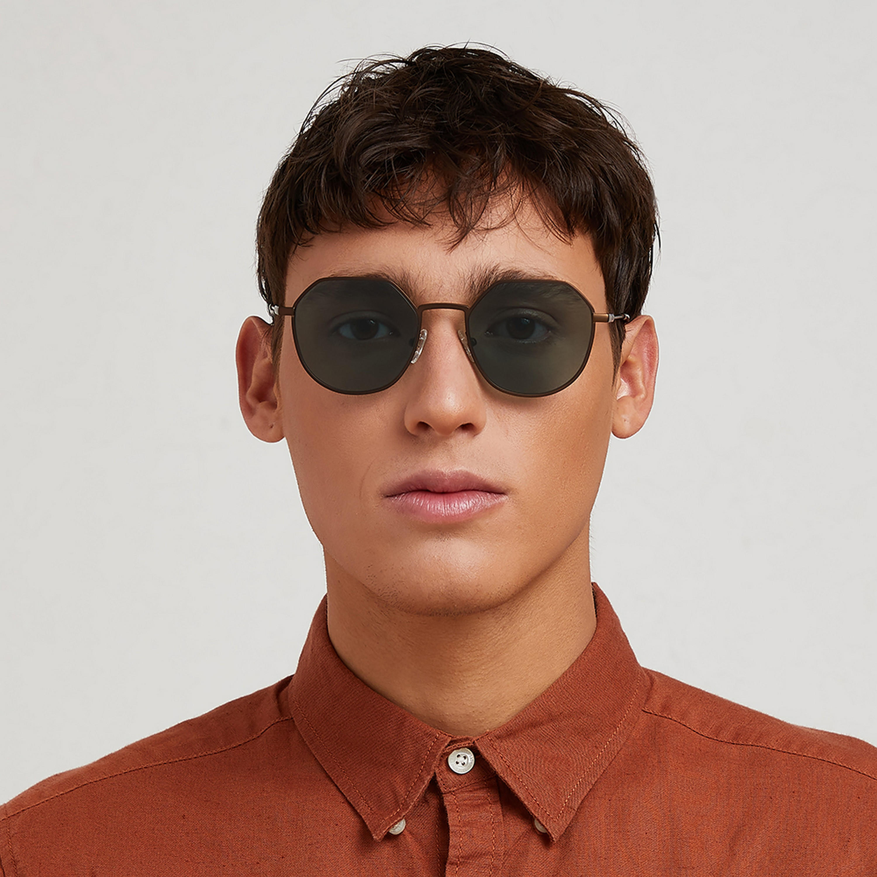 30Sundays Men Green Lens 52 mm Geometric Sunglasses | 30S-000207-0406-men-sunglasses-image-4