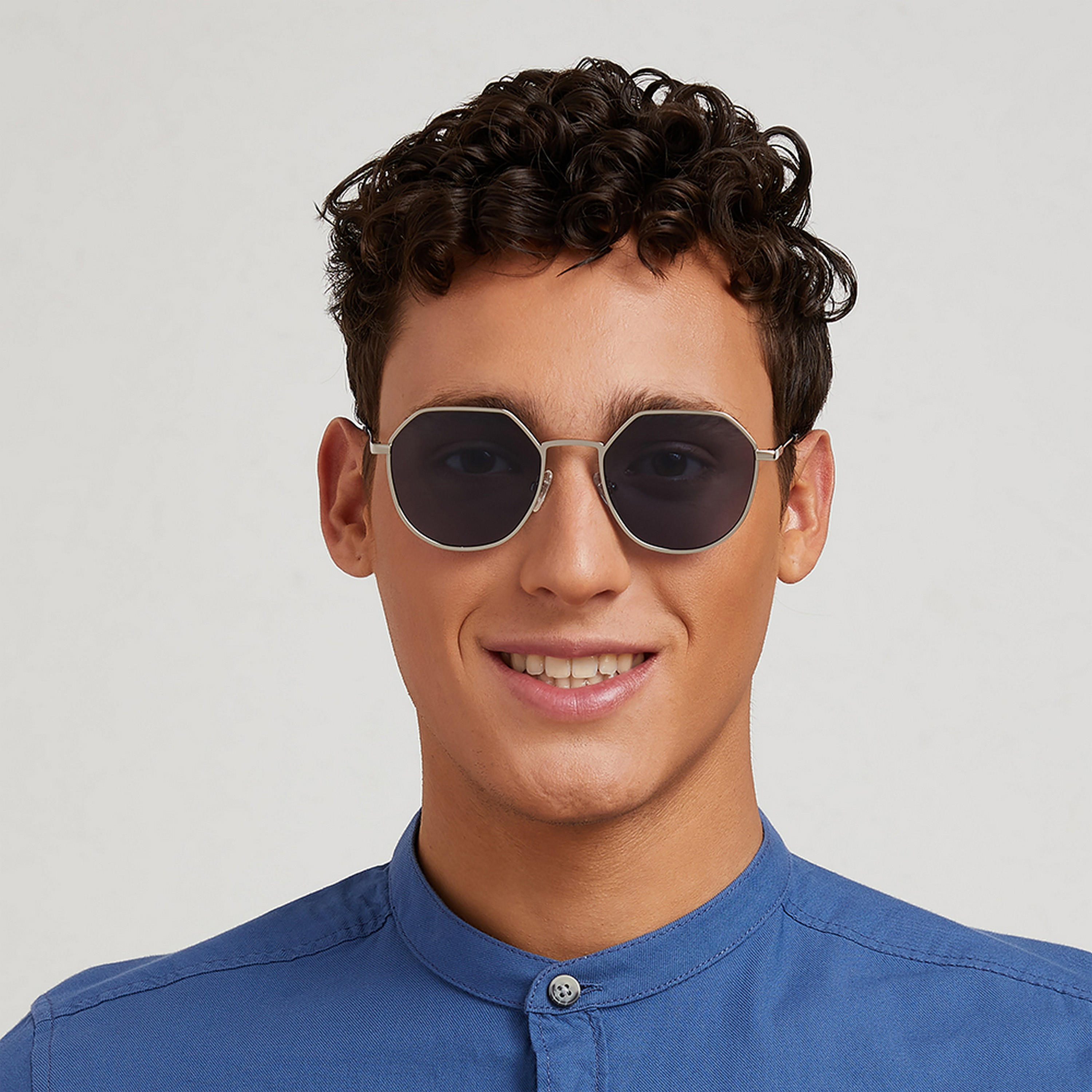 نظارة شمسية بعدسات زرقاء ذات هندسية من 30 ساندايز تيرن أب مع 52 مم -men-sunglasses-image-5