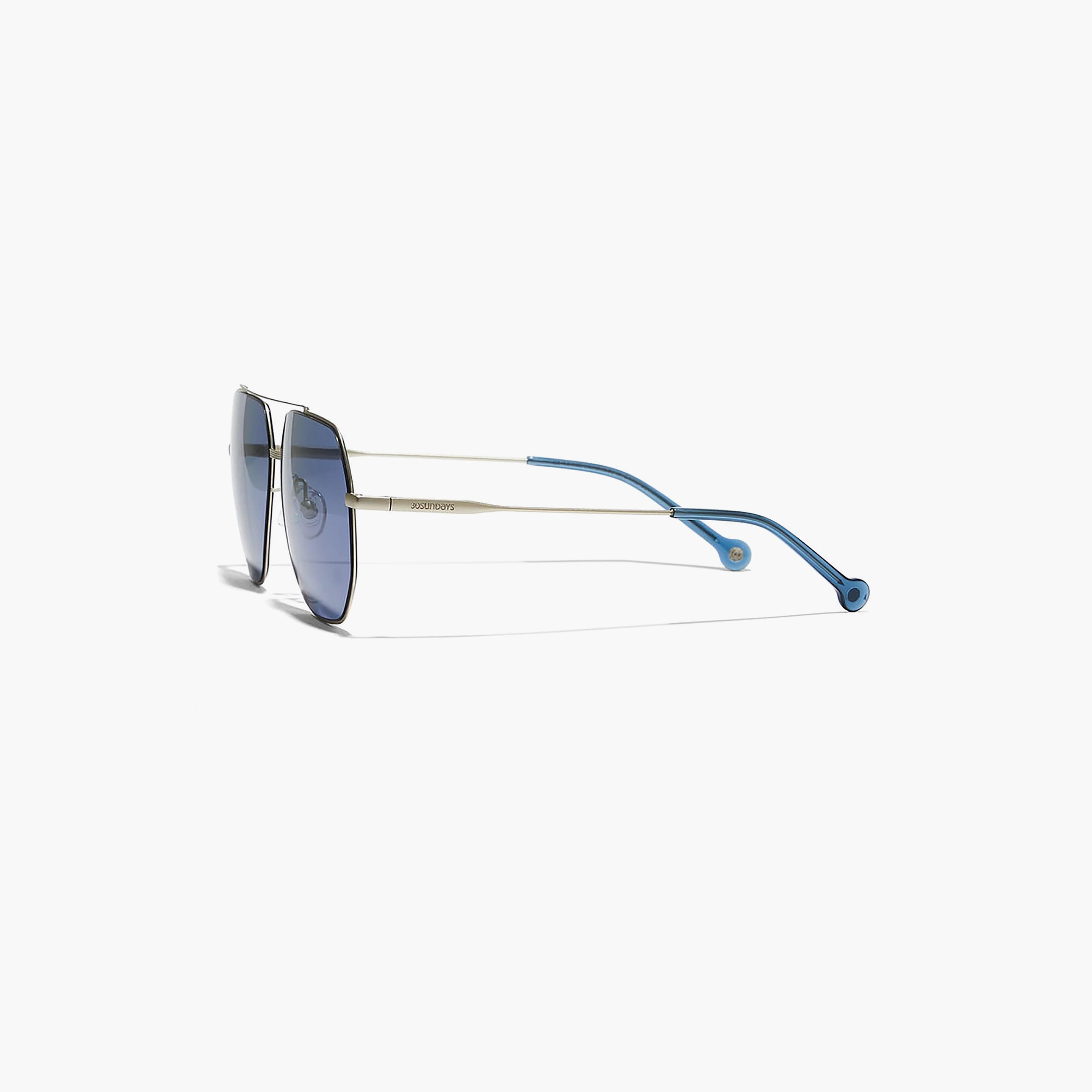 30Sundays HOT SHOT  Blue Lens 60 mm Aviator Sunglasses -men-sunglasses-image-3