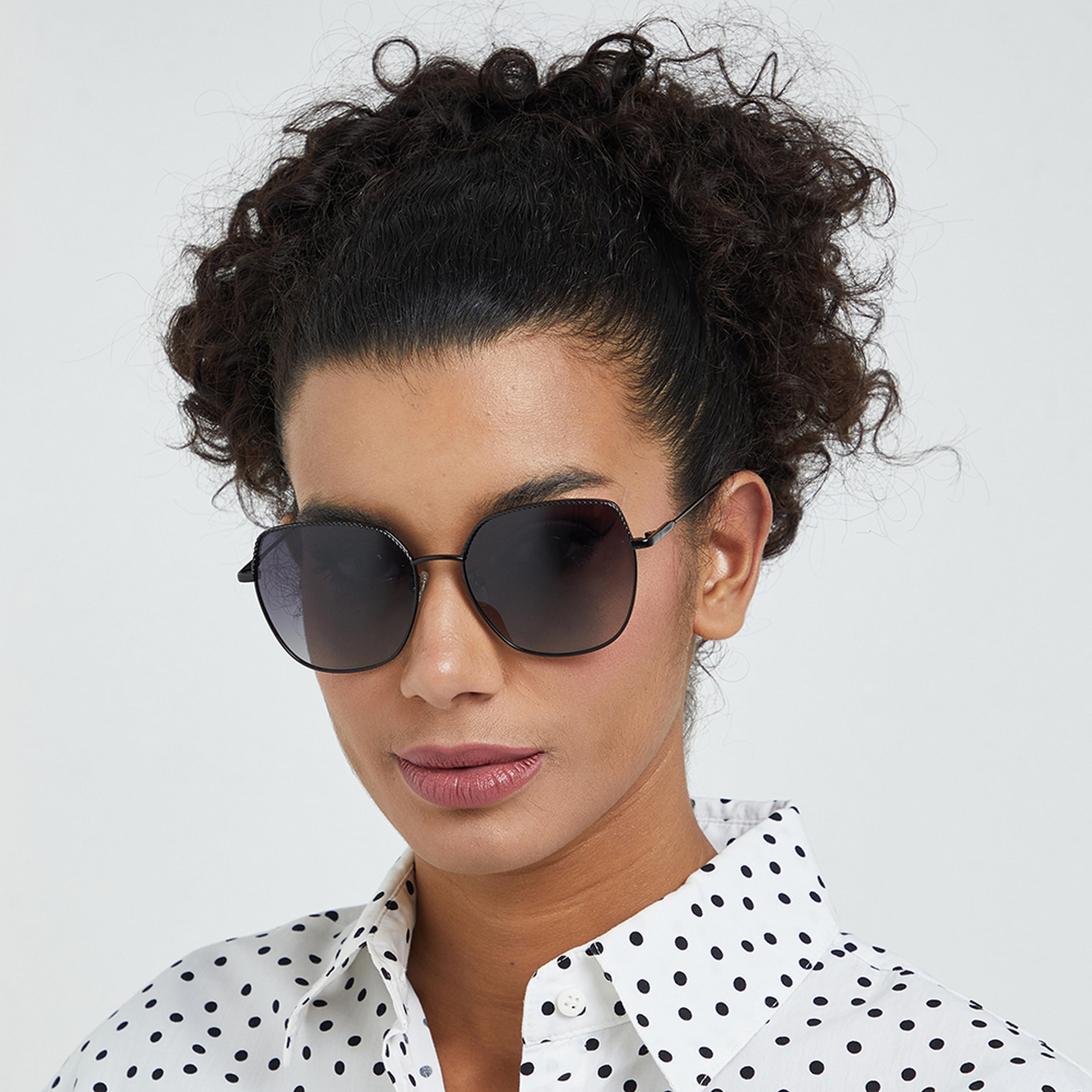 30Sundays Women Grey Lens 59 mm Cat Eye Sunglasses | 30S-000225-0101-women-sunglasses-image-5