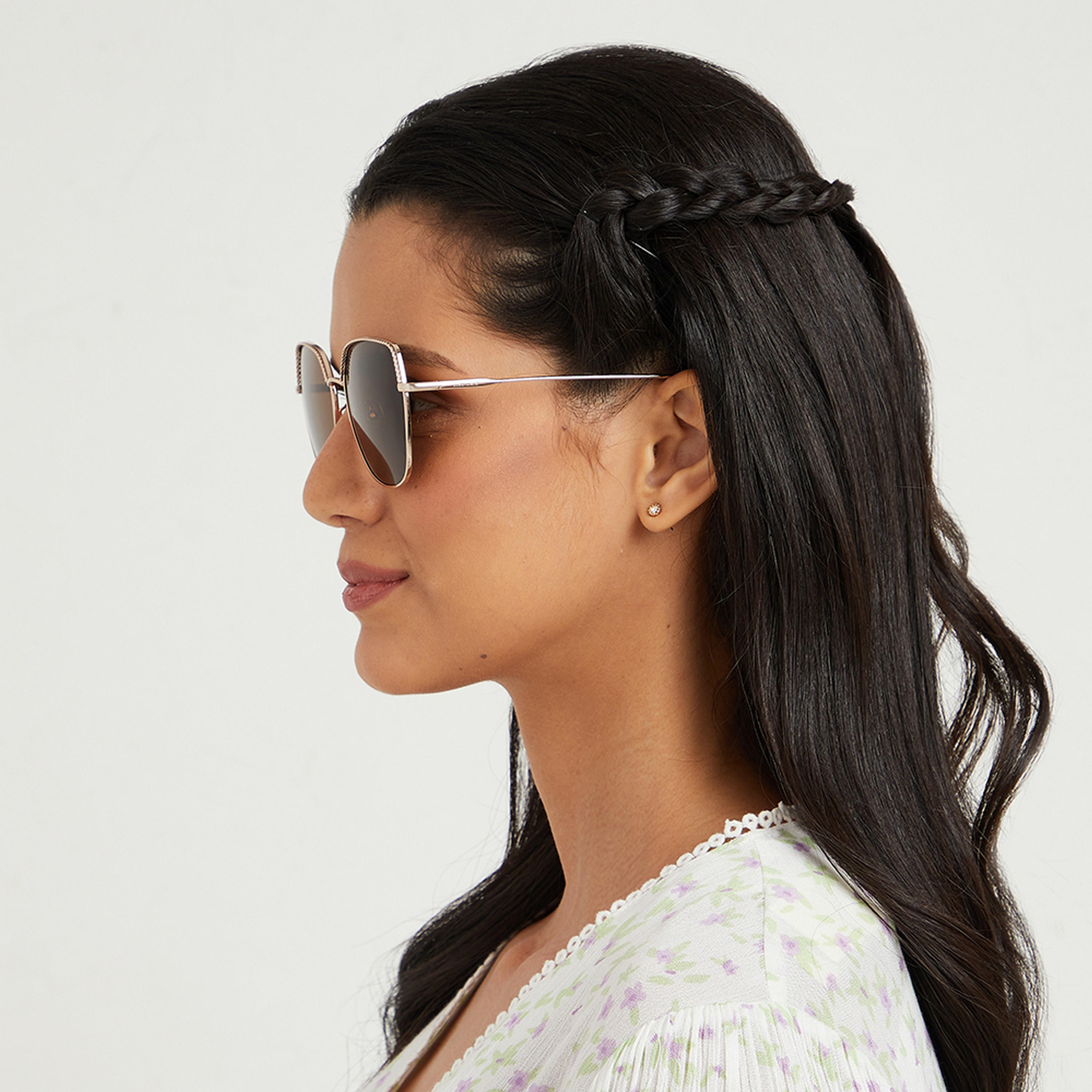 30Sundays Women Brown Lens 59 mm Cat Eye Sunglasses | 30S-000225-0504-women-sunglasses-image-6