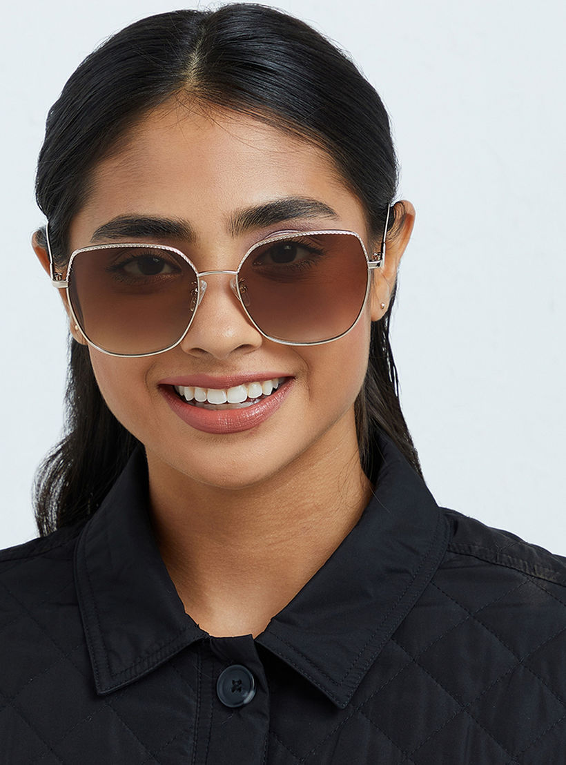30Sundays Women Brown Lens 59 mm Cat Eye Sunglasses | 30S-000225-2904-women-sunglasses-image-5