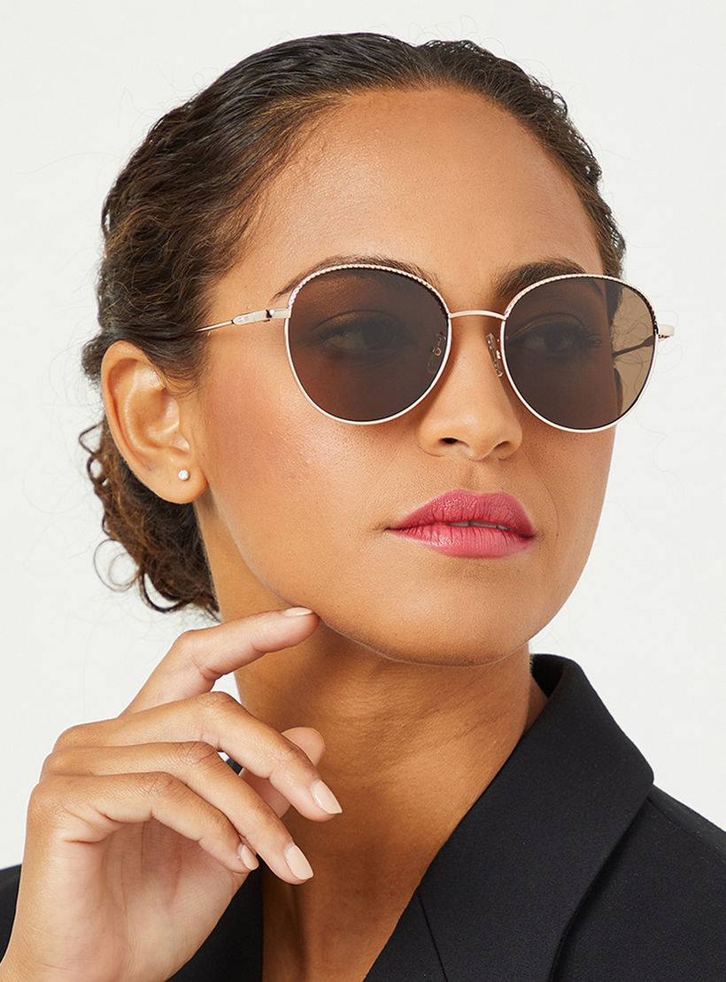 30Sundays Women Brown Lens 54 mm Round Sunglasses | 30S-000226-0504-women-sunglasses-image-5