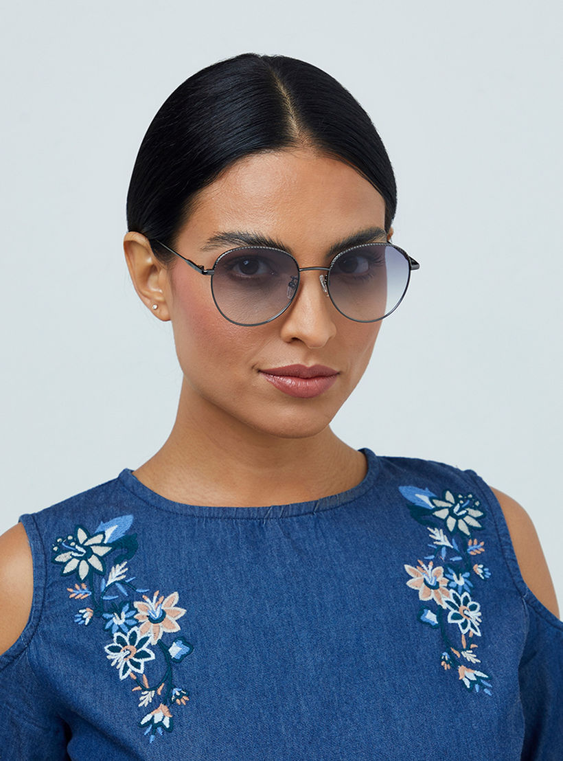30Sundays Women Grey Lens 54 mm Round Sunglasses | 30S-000226-0707-women-sunglasses-image-5