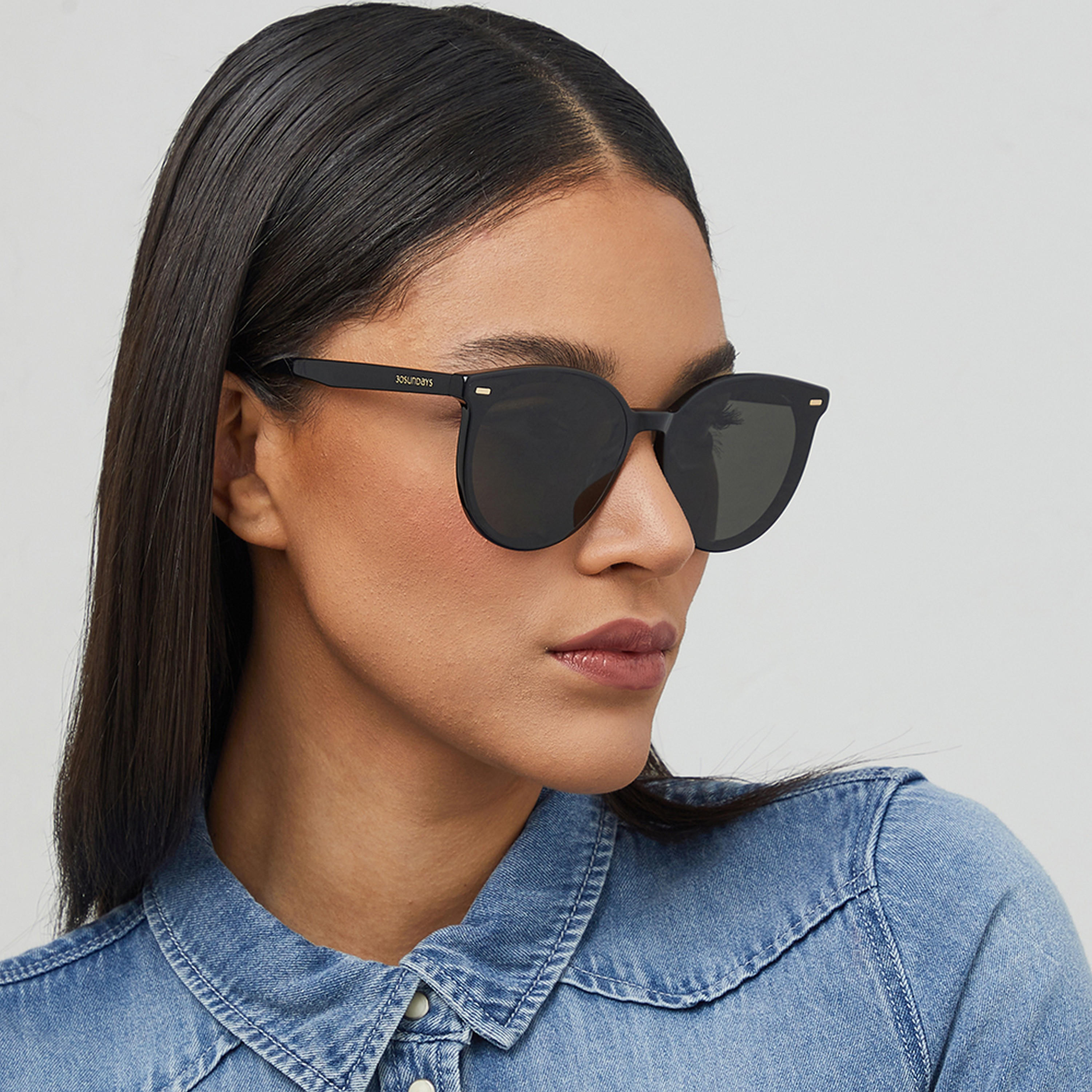 نظارة شمسية بعدسات سوداء ذات مستديرة من 30 ساندايز هيرا مع 64 مم -women-sunglasses-image-5