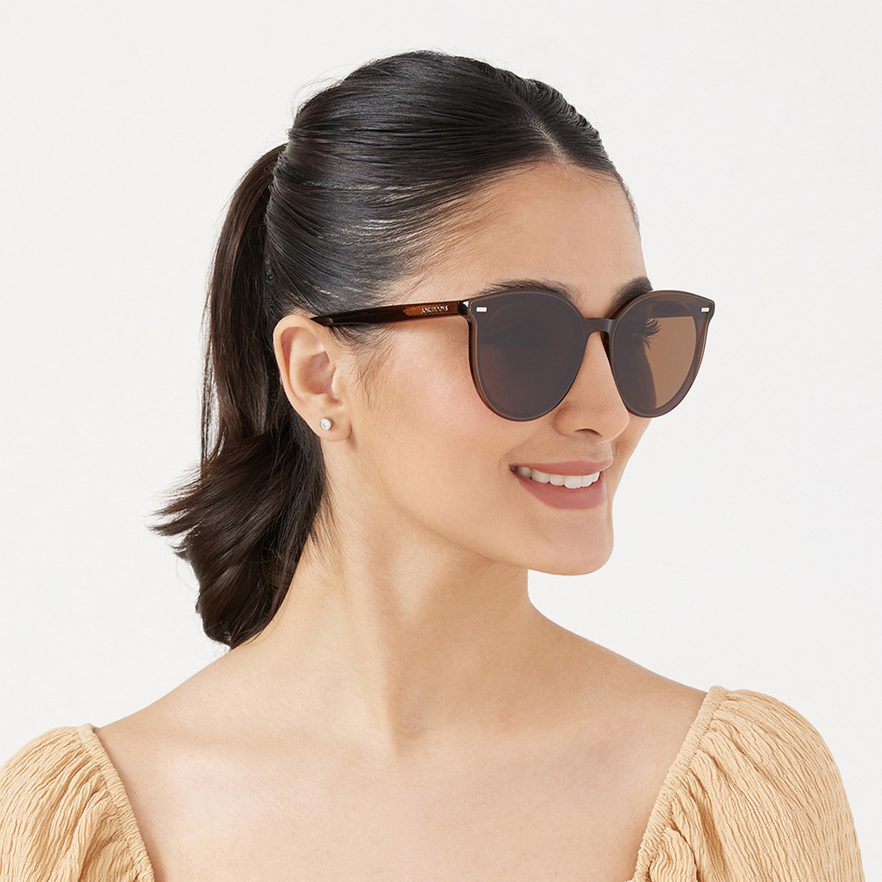 نظارة شمسية بعدسات بنية ذات مستديرة من 30 ساندايز هيرا مع 64 مم -women-sunglasses-image-6