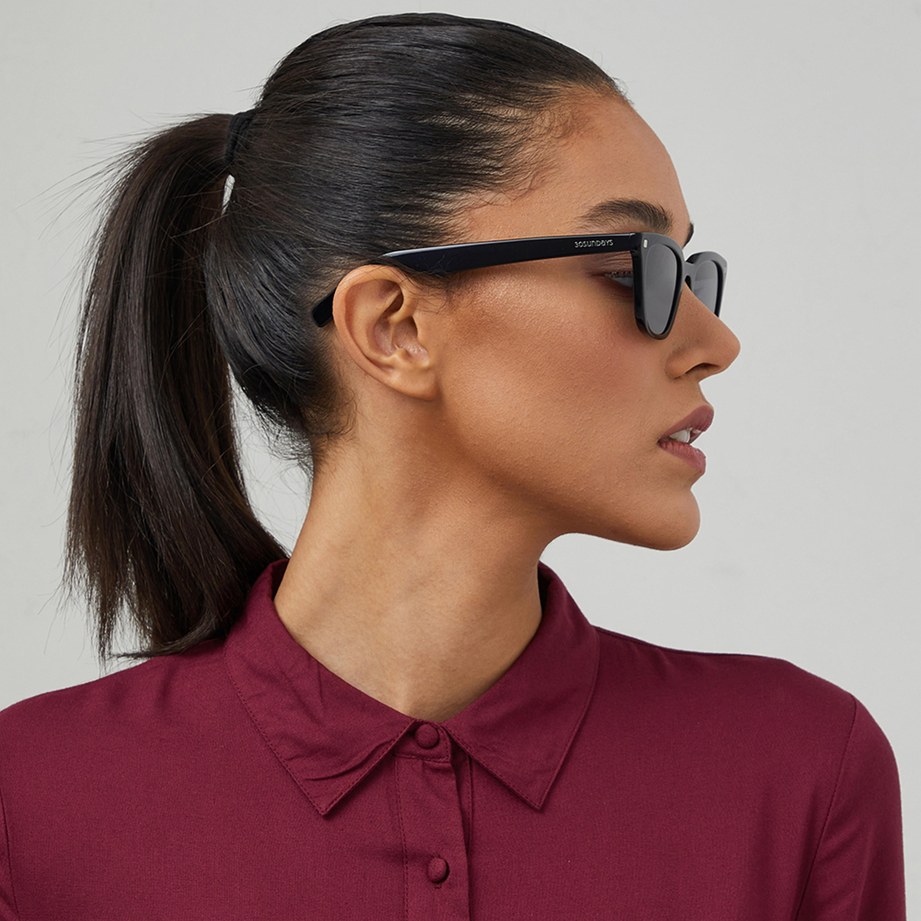 نظارة شمسية بعدسات سوداء ذات كات آي من 30 ساندايز ثاليا مع 53 مم -women-sunglasses-image-5